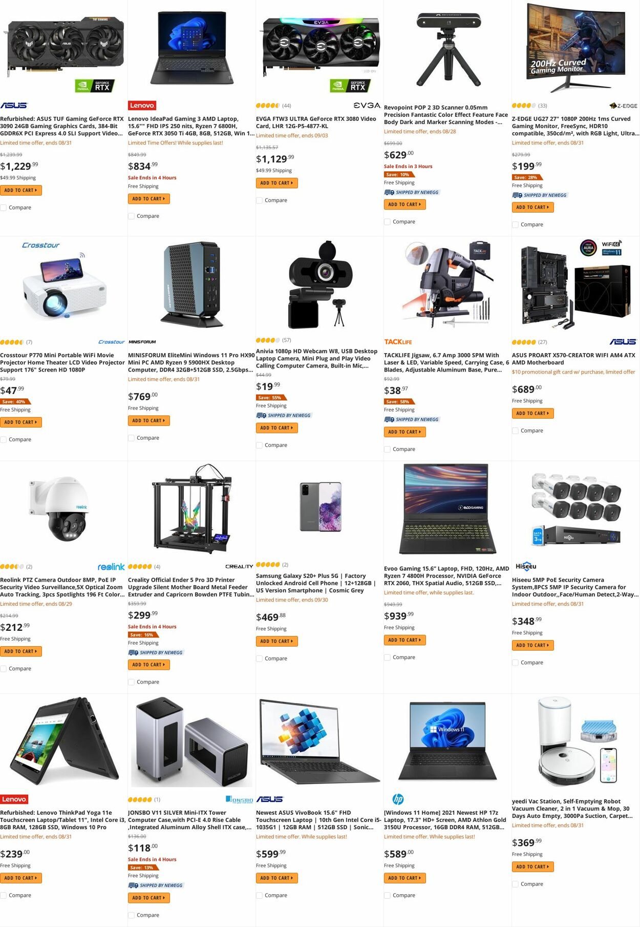 Weekly ad Newegg 08/30/2022 - 09/15/2022