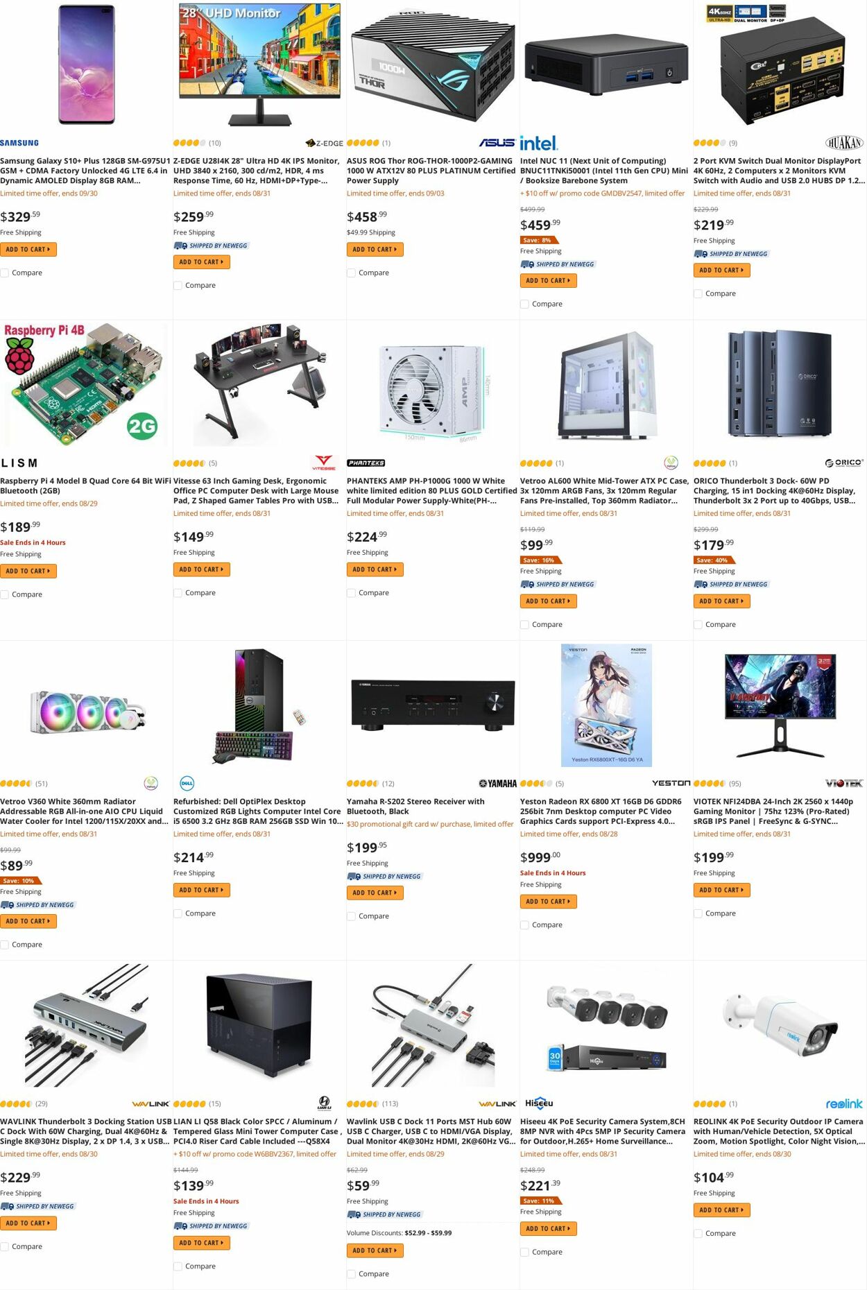 Weekly ad Newegg 08/30/2022 - 09/15/2022