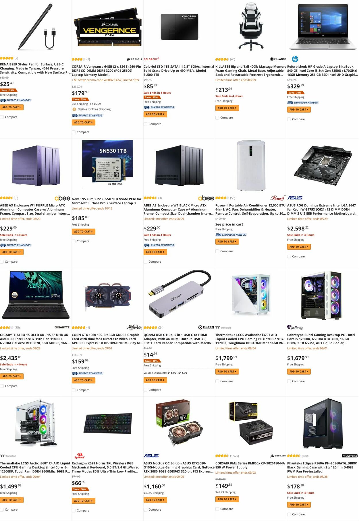 Weekly ad Newegg 08/30/2022 - 09/15/2022