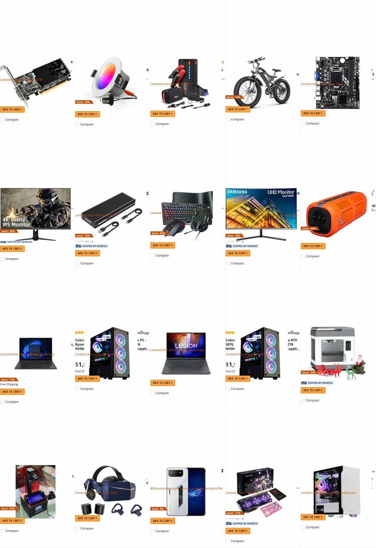 Weekly ad Newegg 10/01/2022 - 10/31/2022