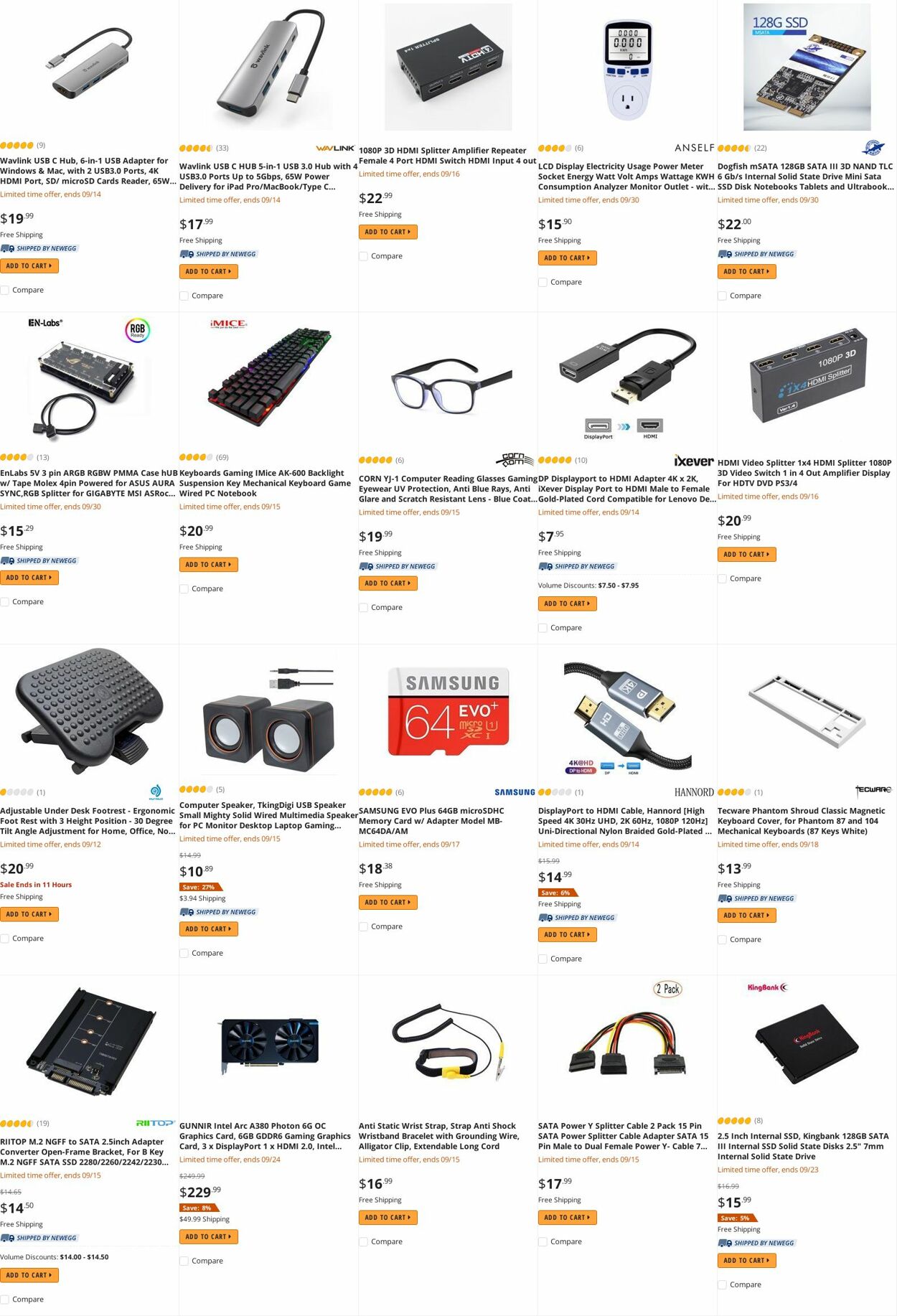 Weekly ad Newegg 09/12/2022 - 09/21/2022