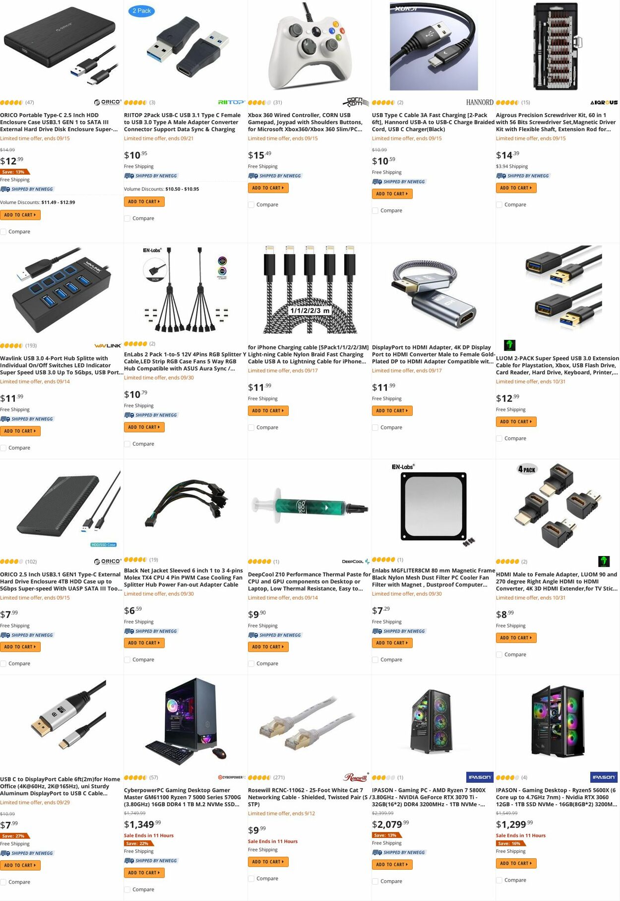 Weekly ad Newegg 09/12/2022 - 09/21/2022