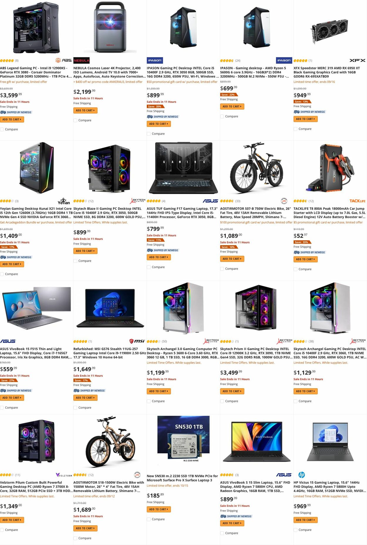 Weekly ad Newegg 09/12/2022 - 09/21/2022