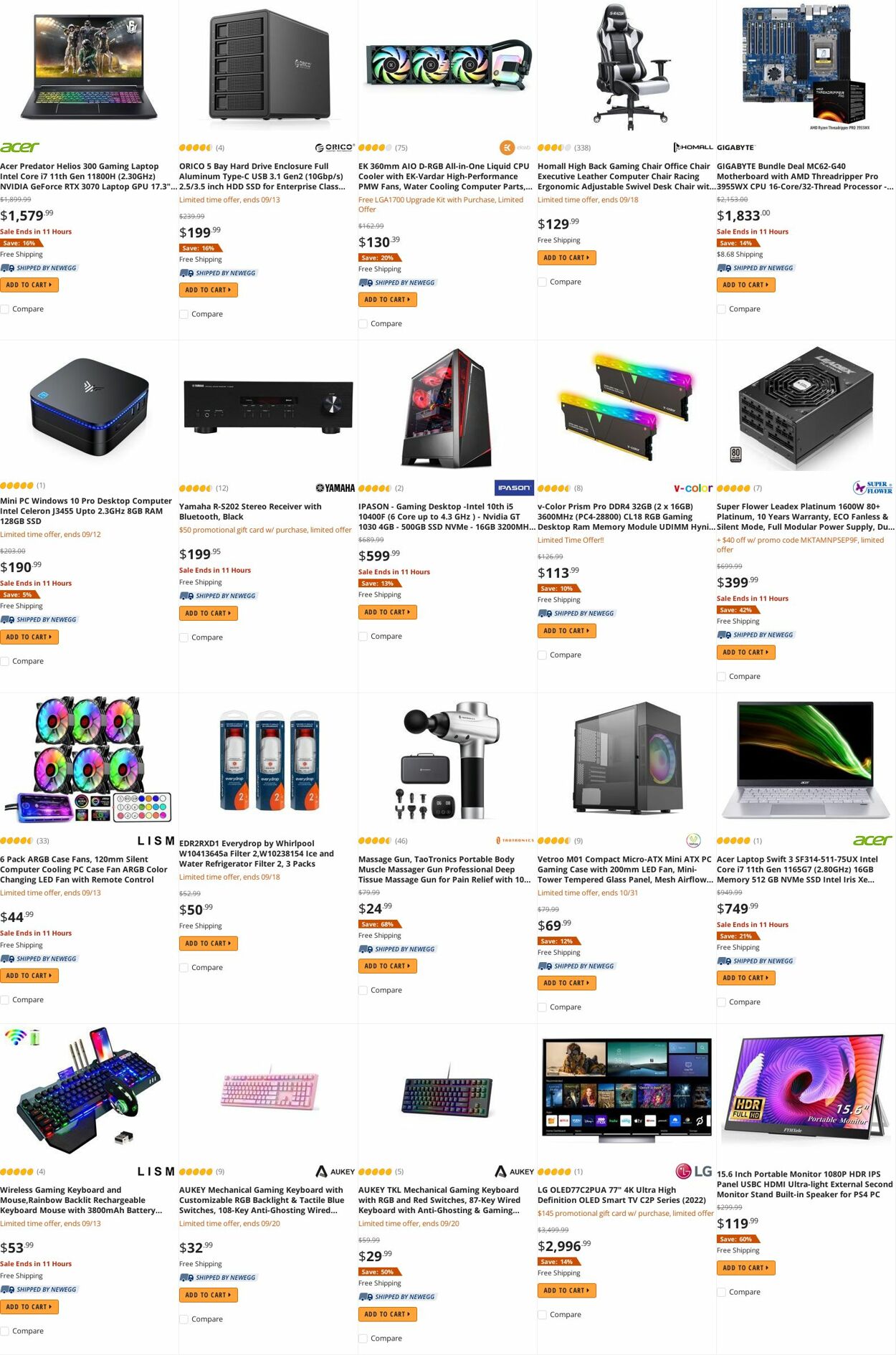 Weekly ad Newegg 09/12/2022 - 09/21/2022