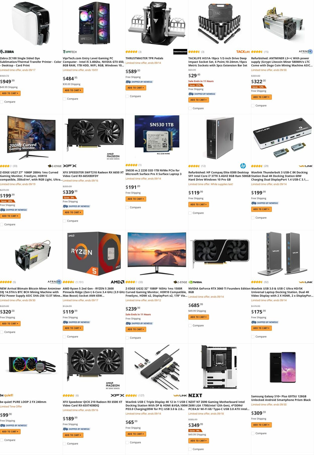 Weekly ad Newegg 09/12/2022 - 09/21/2022