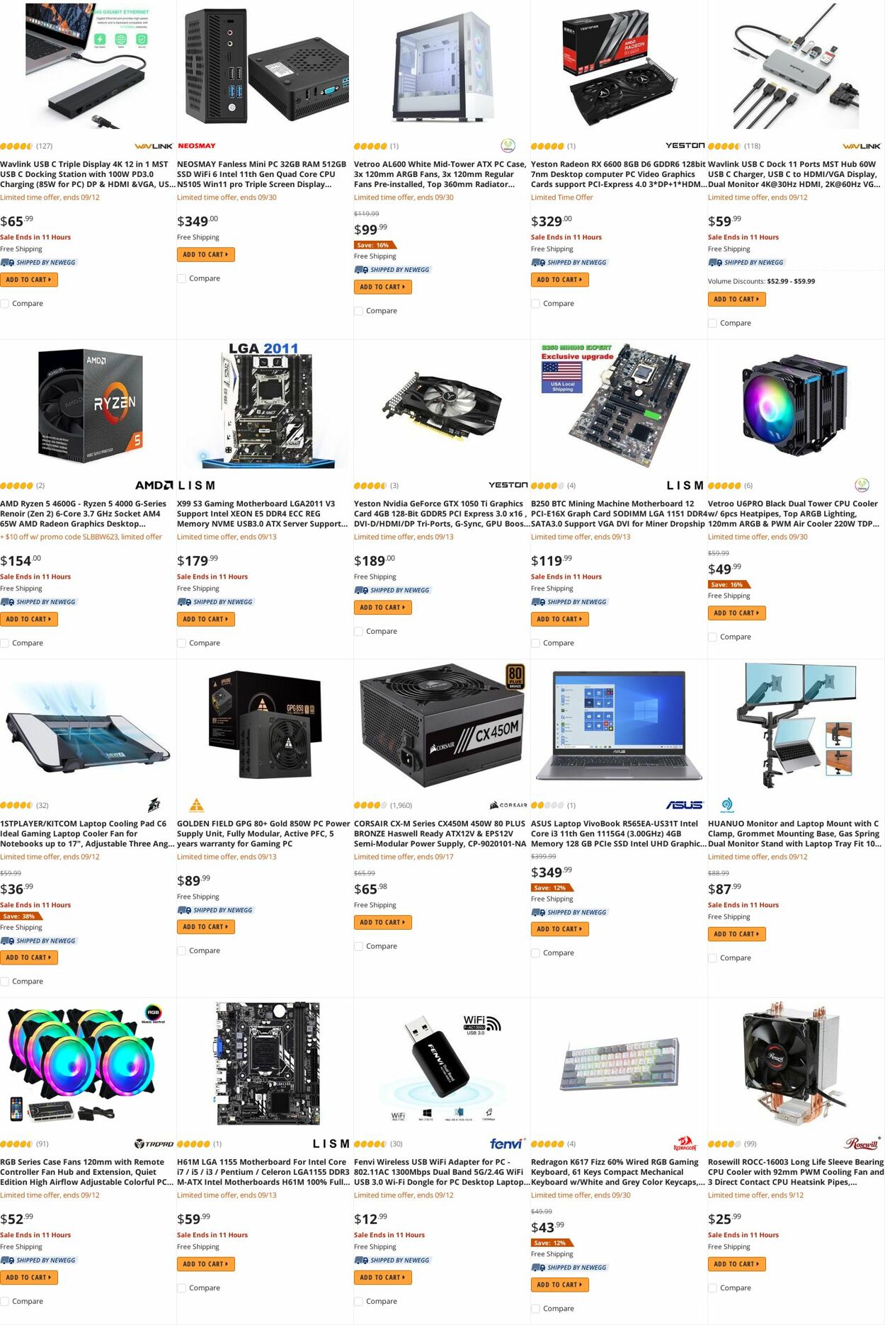 Weekly ad Newegg 09/12/2022 - 09/21/2022