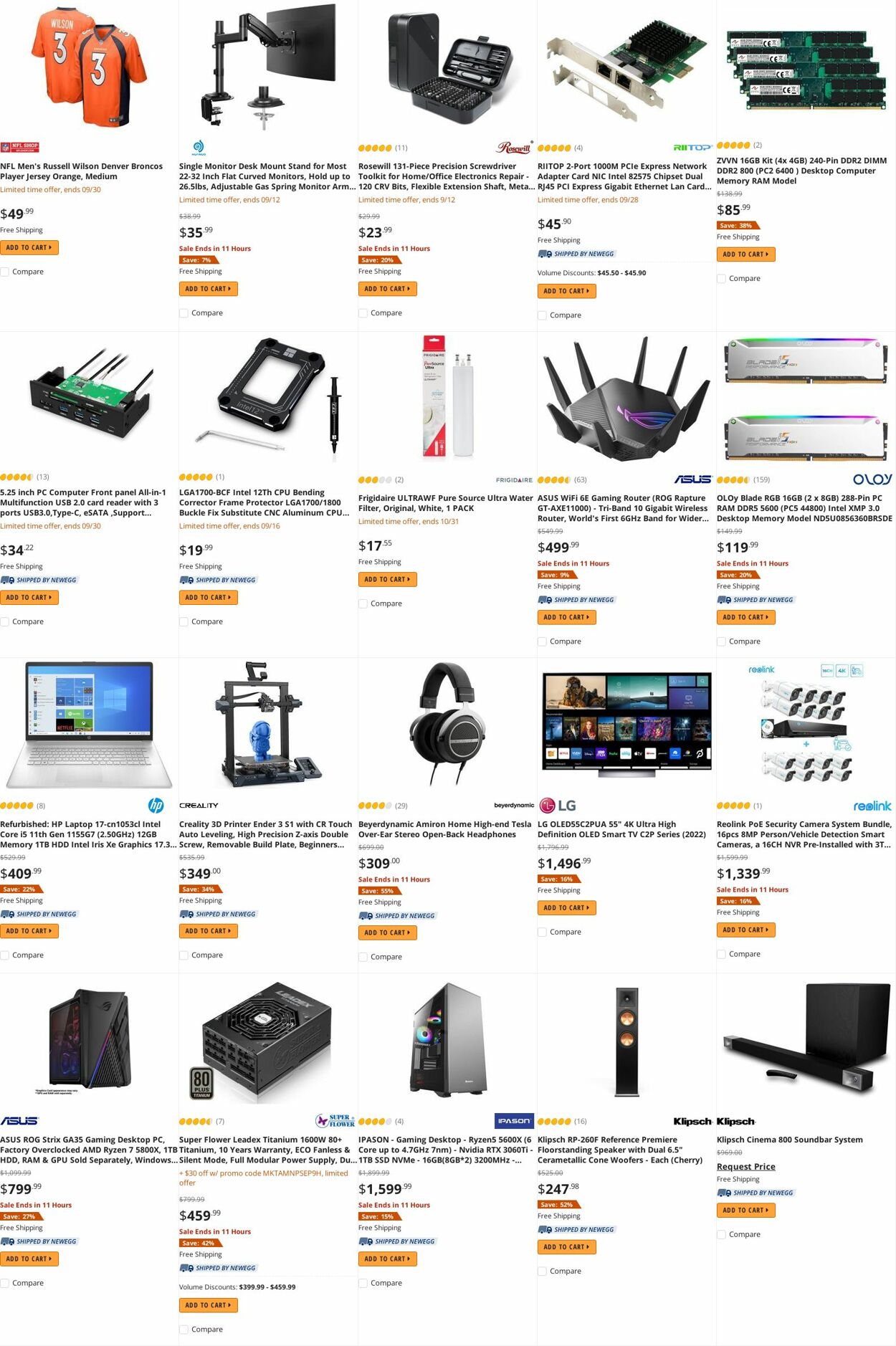 Weekly ad Newegg 09/12/2022 - 09/21/2022