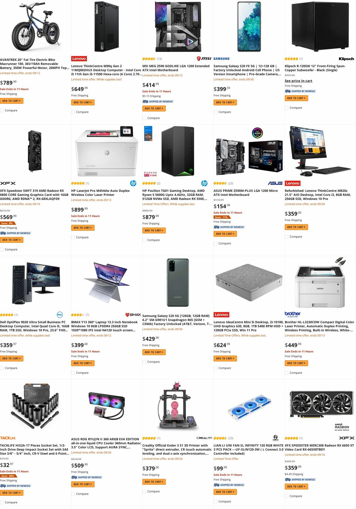 Weekly ad Newegg 09/12/2022 - 09/21/2022