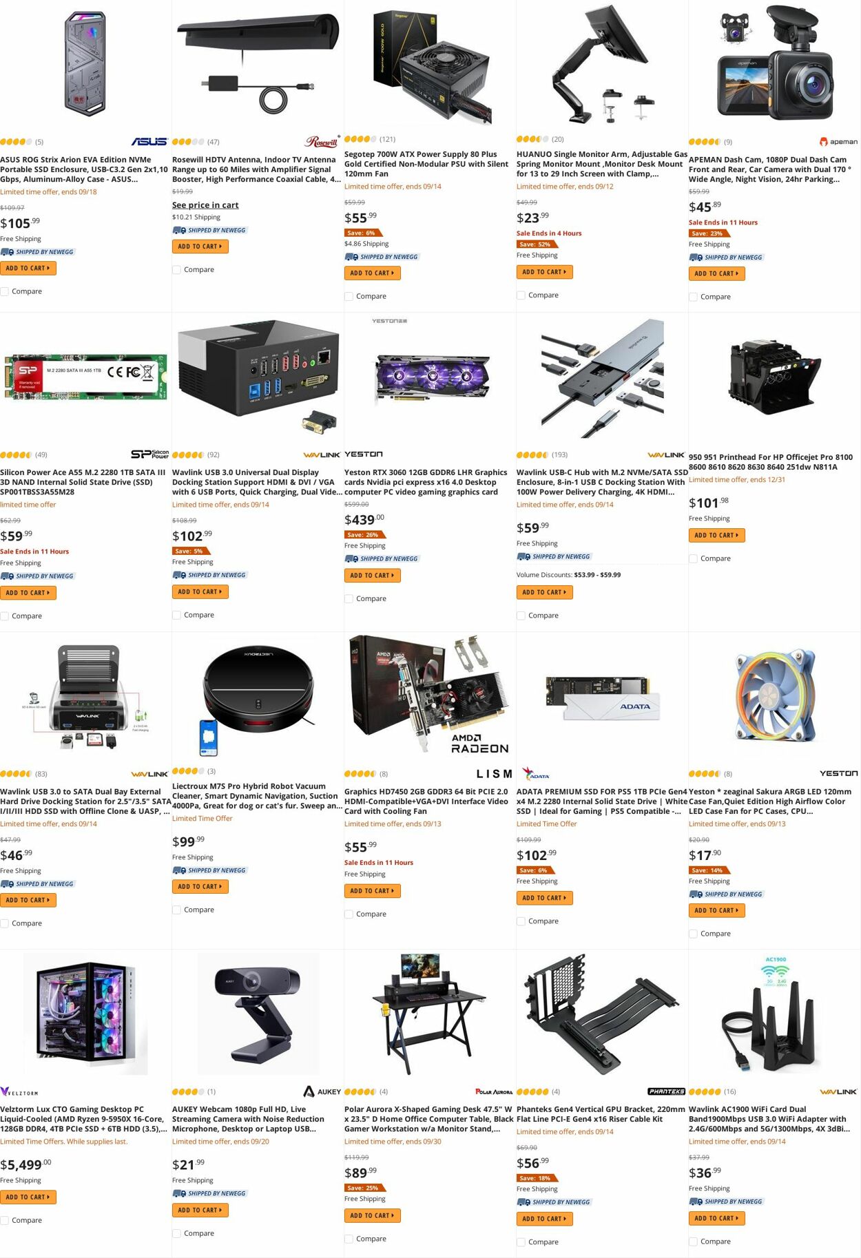 Weekly ad Newegg 09/12/2022 - 09/21/2022