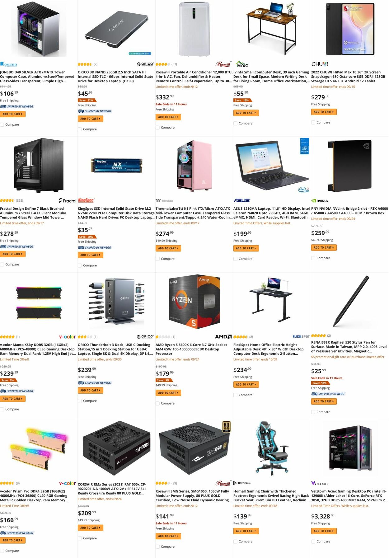 Weekly ad Newegg 09/12/2022 - 09/21/2022