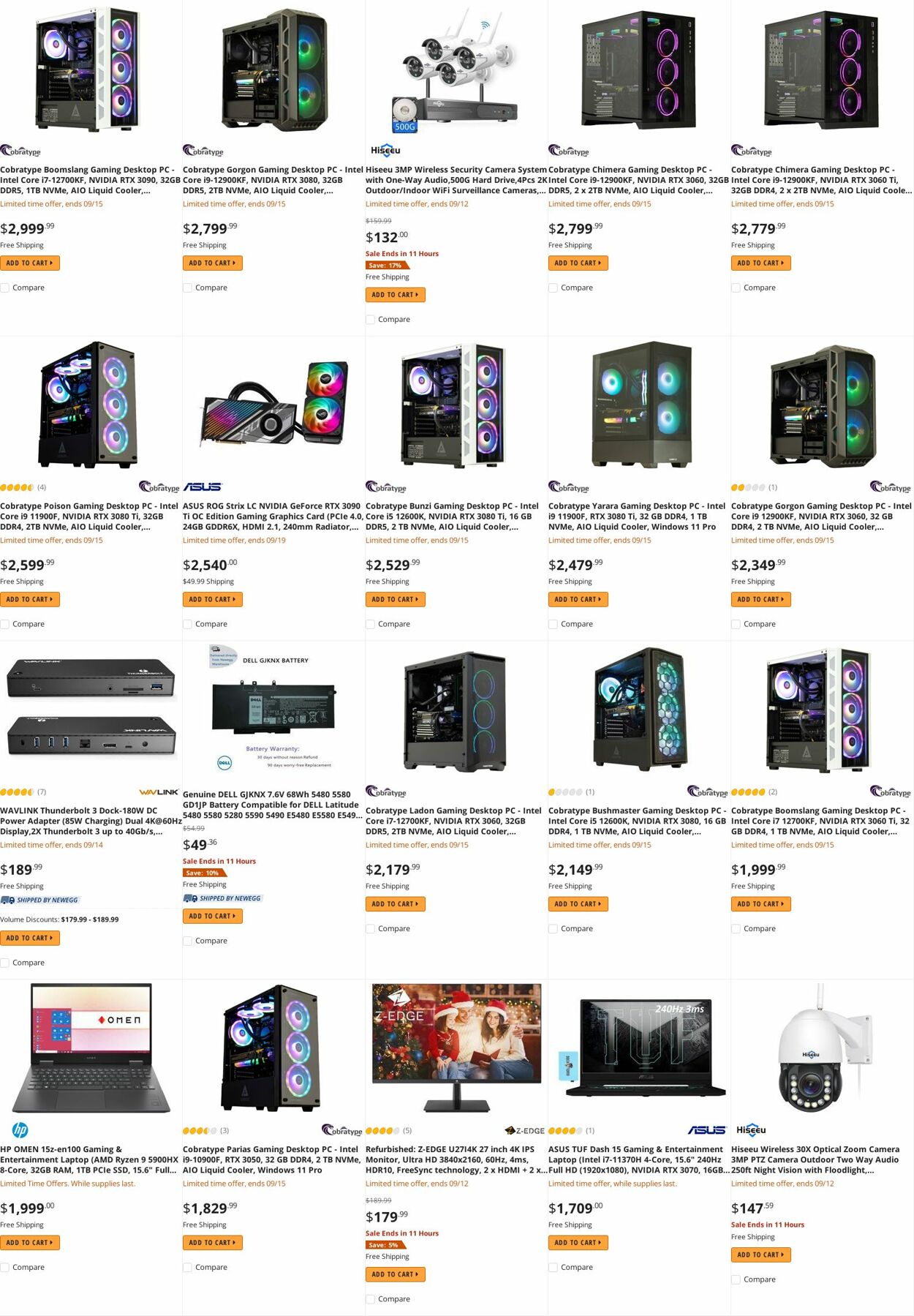 Weekly ad Newegg 09/12/2022 - 09/21/2022