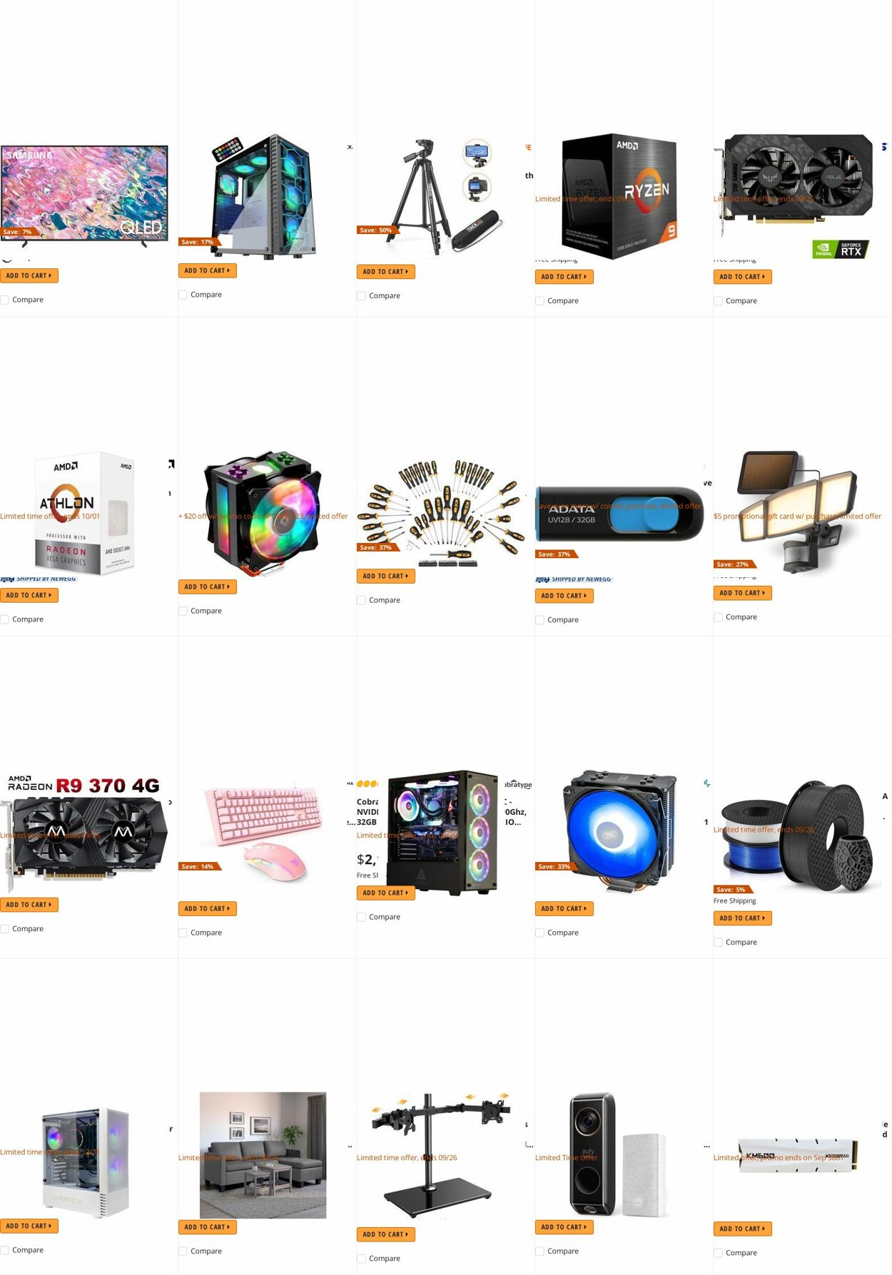 Weekly ad Newegg 09/26/2022 - 10/05/2022