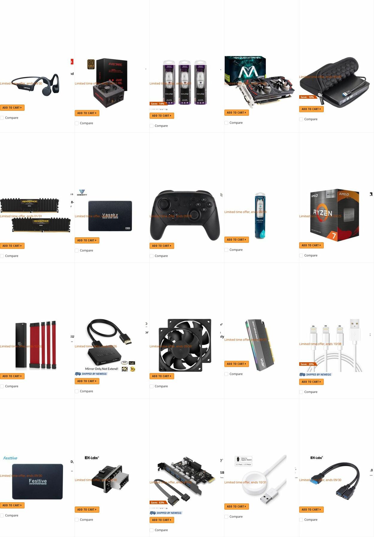 Weekly ad Newegg 09/26/2022 - 10/05/2022