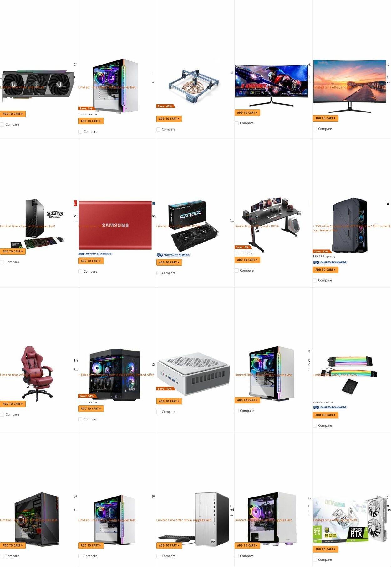 Weekly ad Newegg 09/26/2022 - 10/05/2022