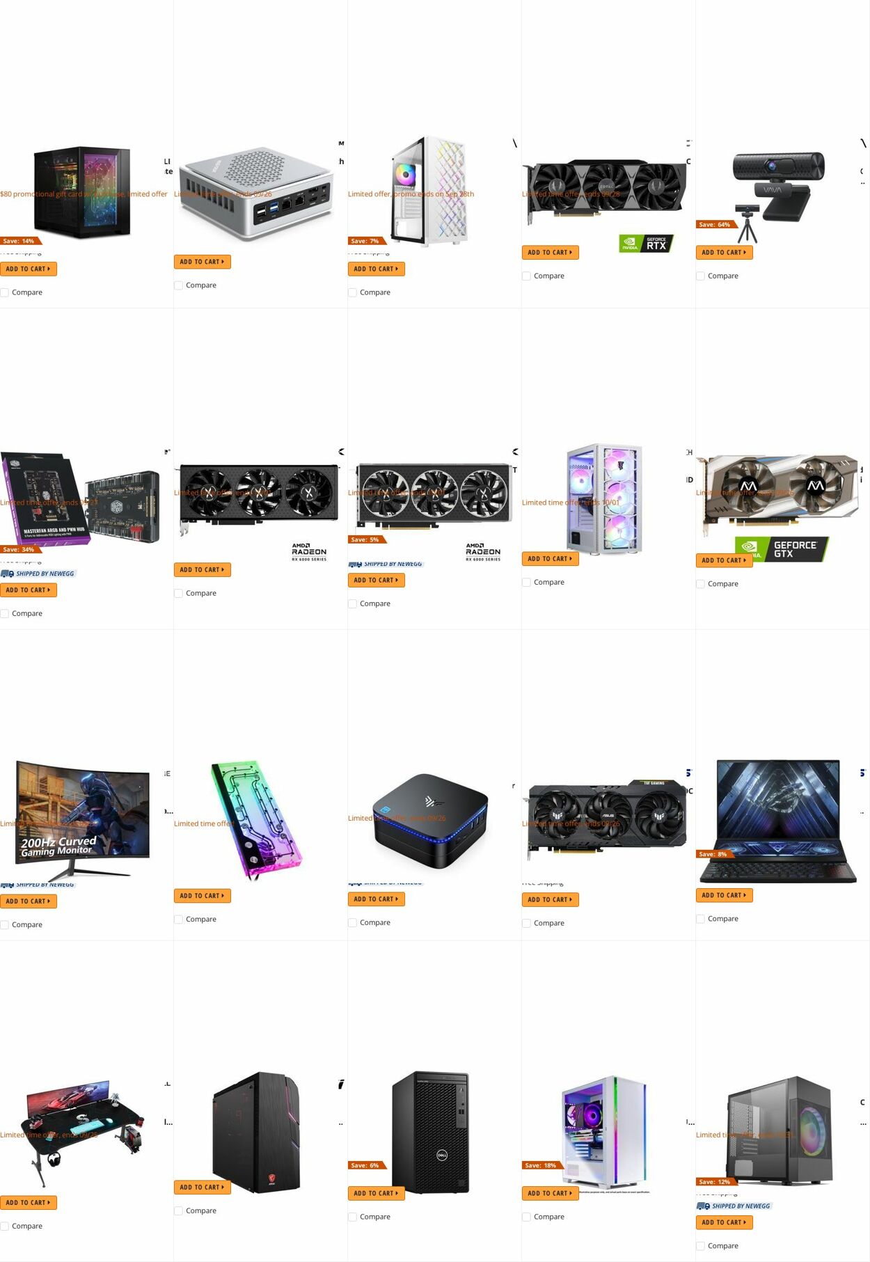 Weekly ad Newegg 09/26/2022 - 10/05/2022