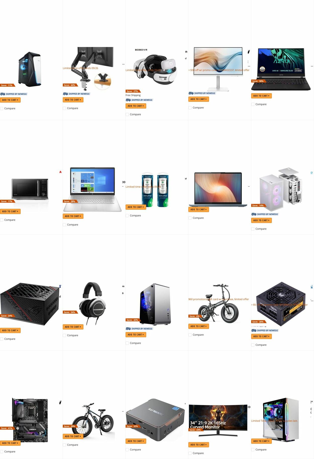 Weekly ad Newegg 09/26/2022 - 10/05/2022