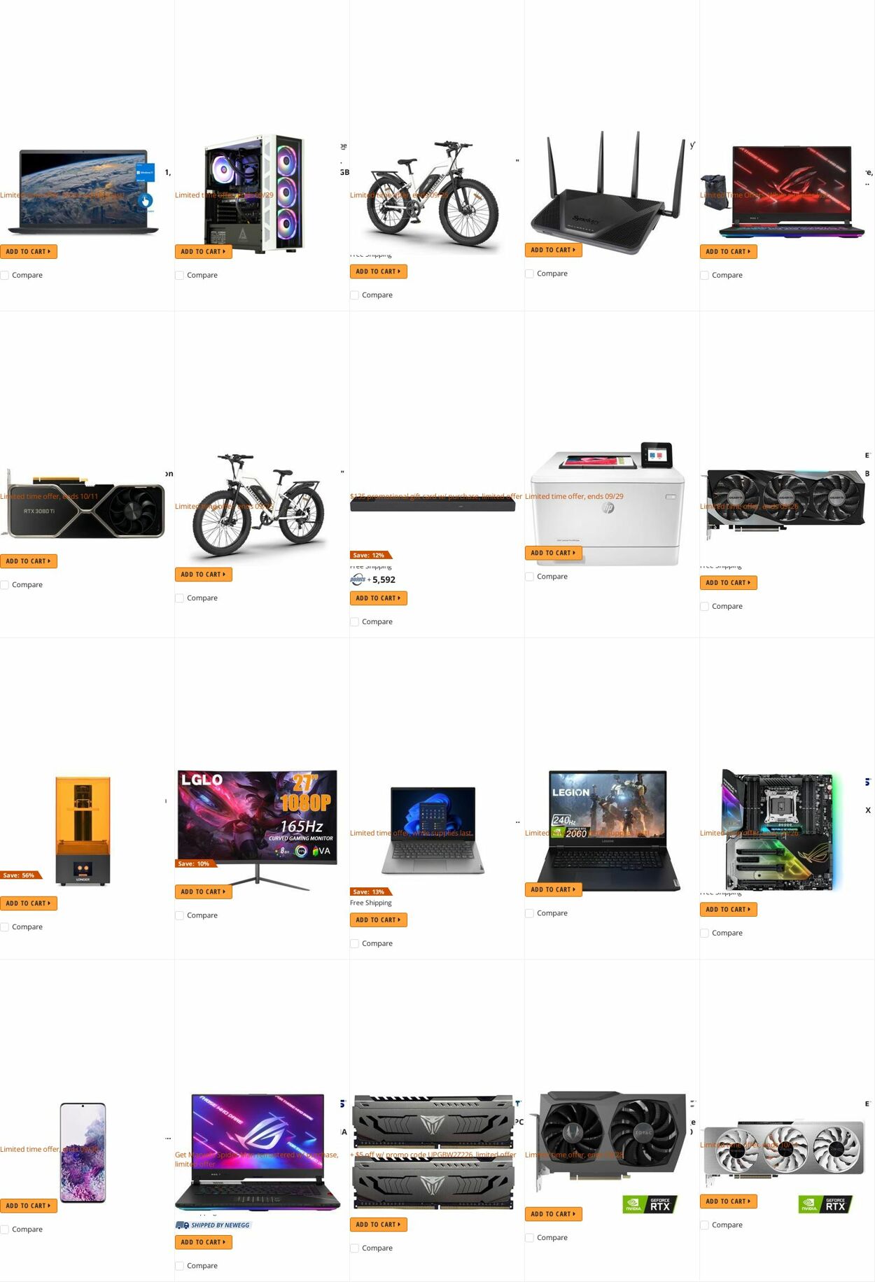 Weekly ad Newegg 09/26/2022 - 10/05/2022