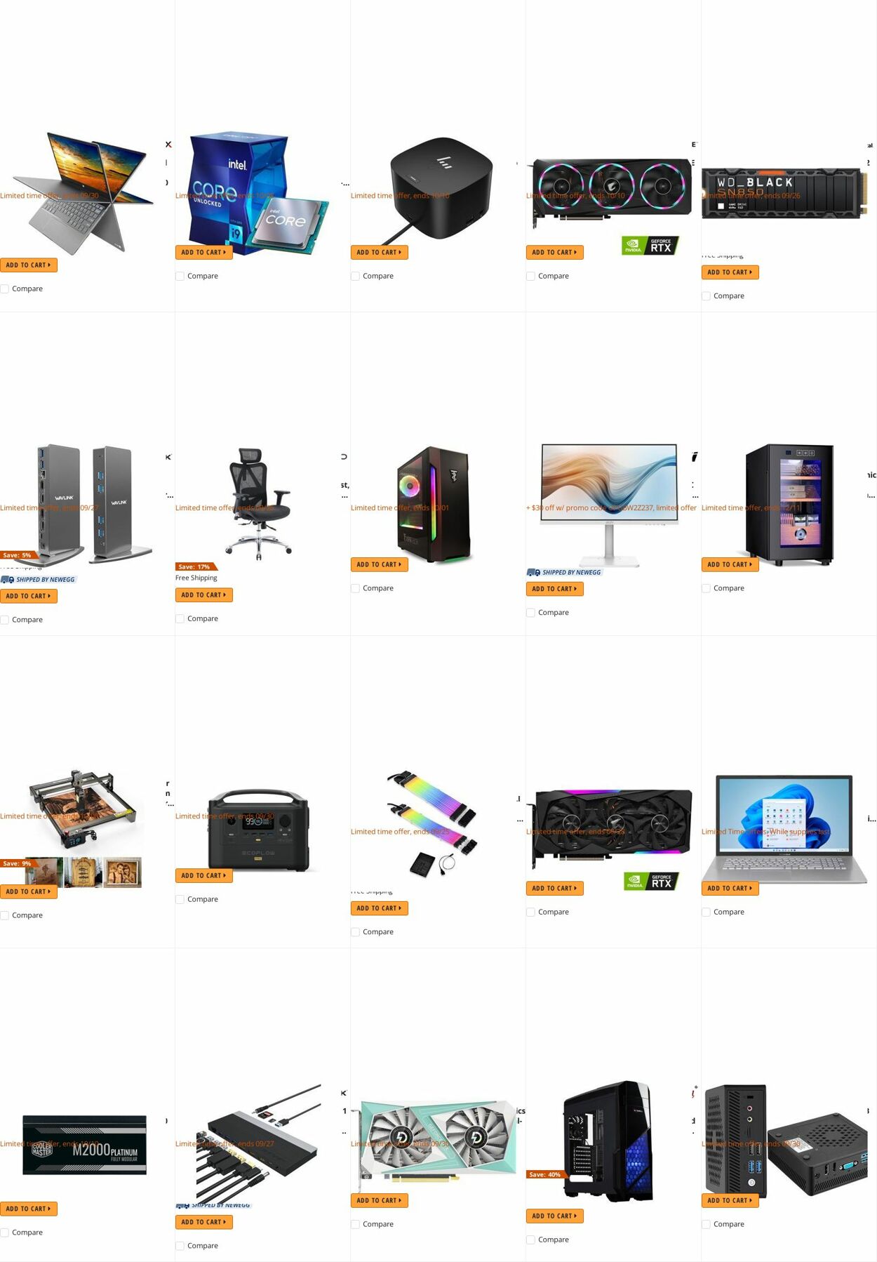 Weekly ad Newegg 09/26/2022 - 10/05/2022