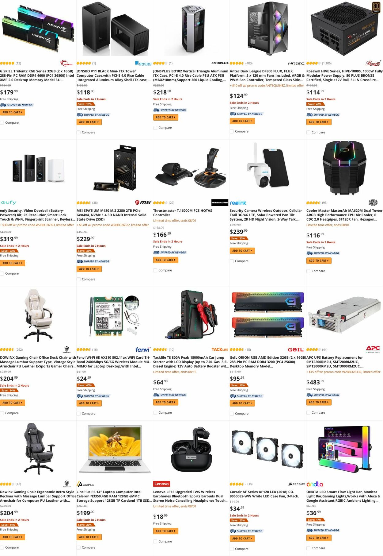 Weekly ad Newegg 08/01/2022 - 08/15/2022