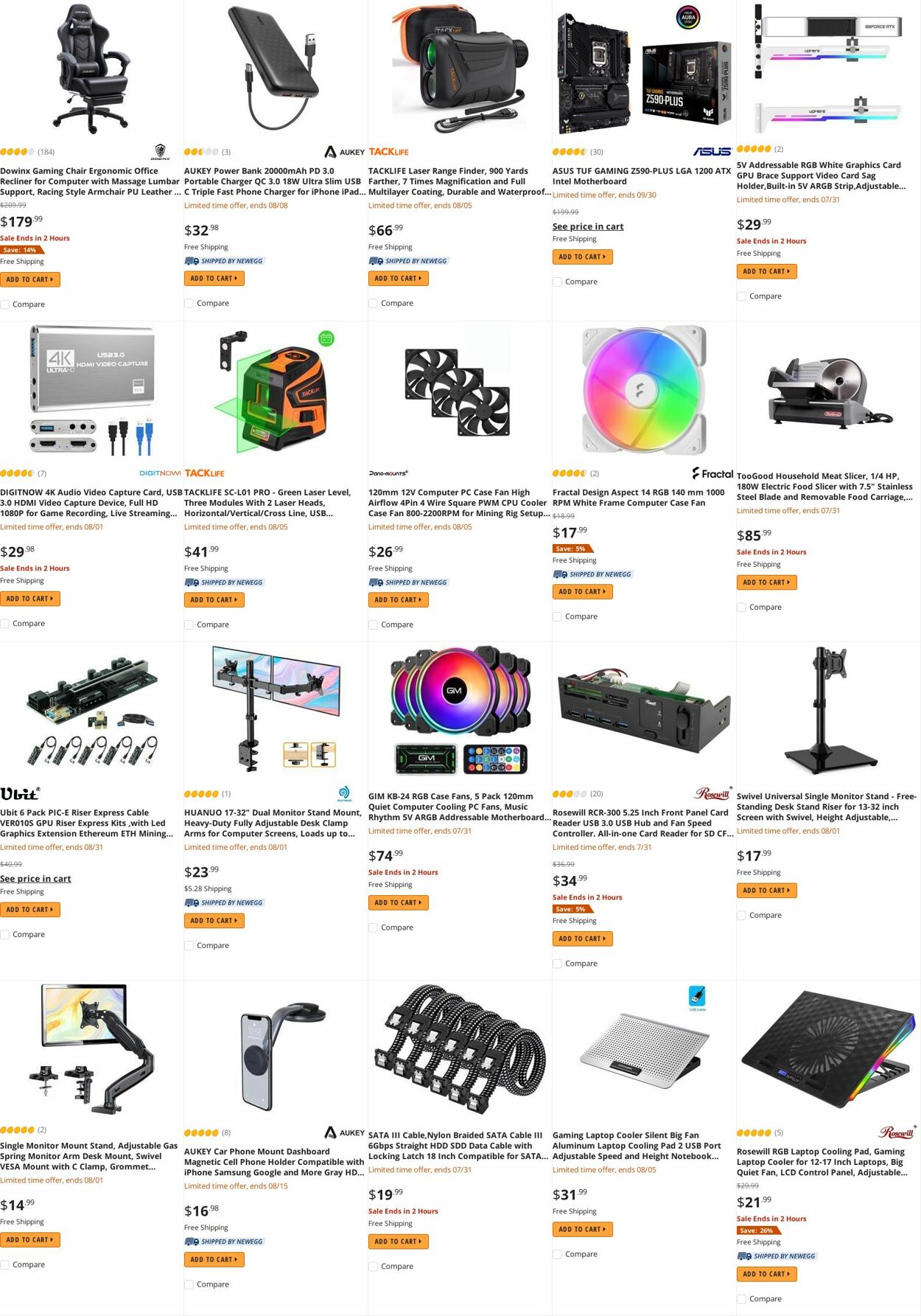 Weekly ad Newegg 08/01/2022 - 08/15/2022