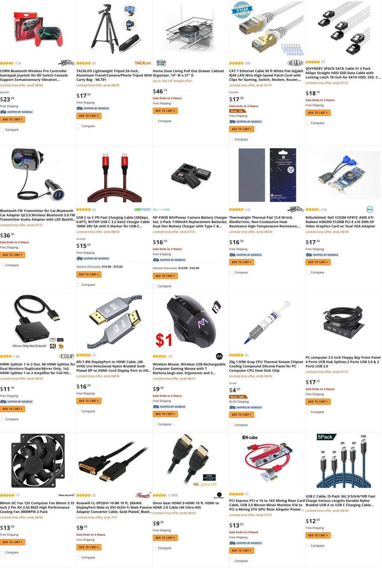 Weekly ad Newegg 08/01/2022 - 08/15/2022