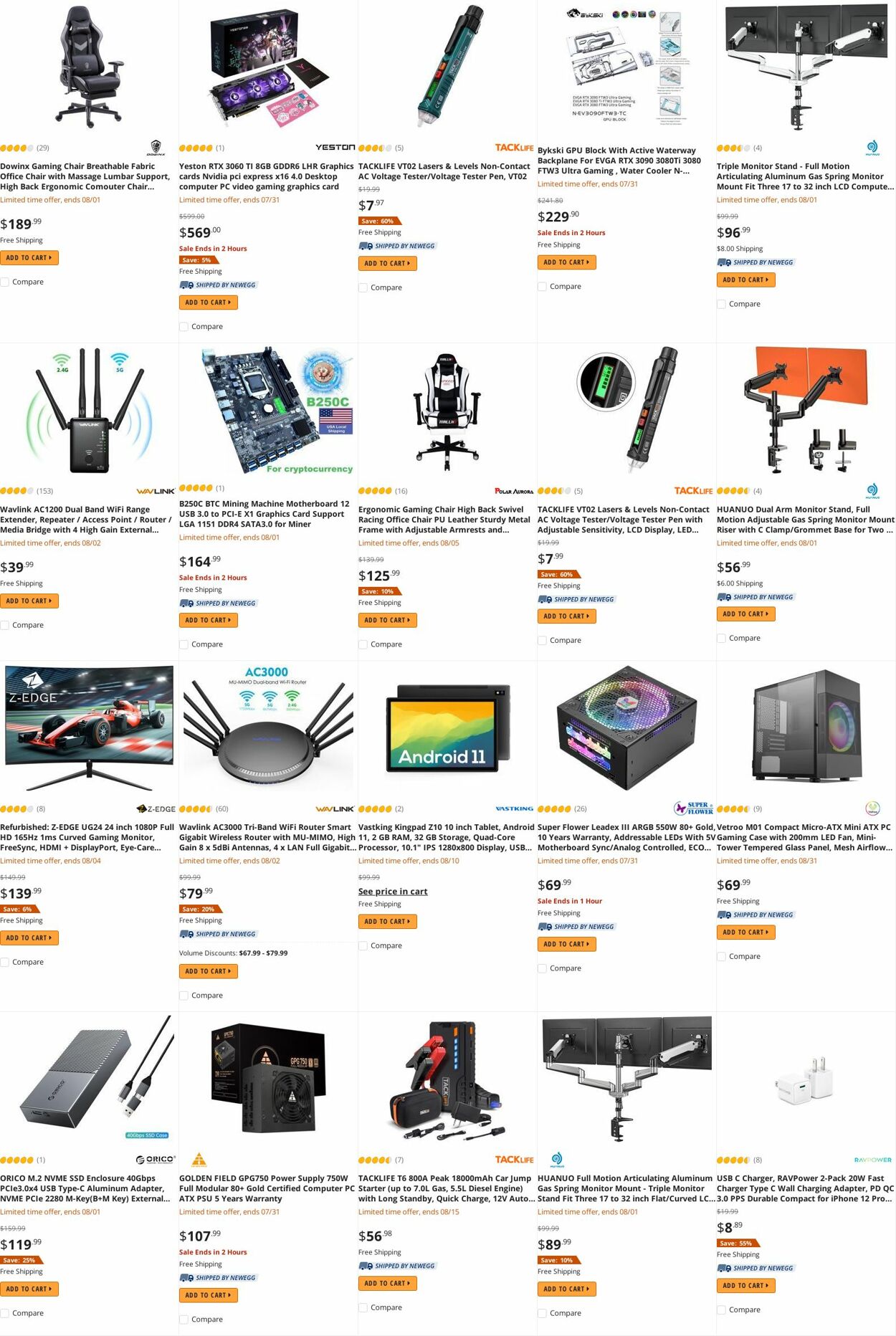 Weekly ad Newegg 08/01/2022 - 08/15/2022