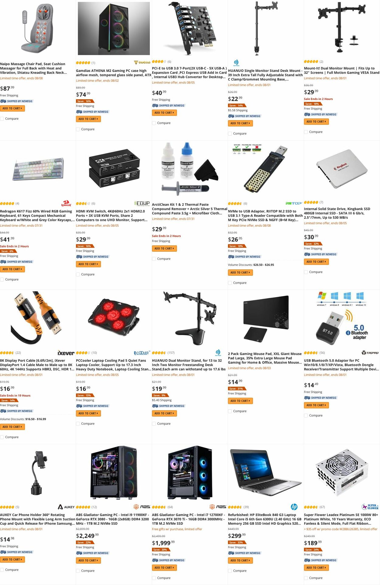 Weekly ad Newegg 08/01/2022 - 08/15/2022