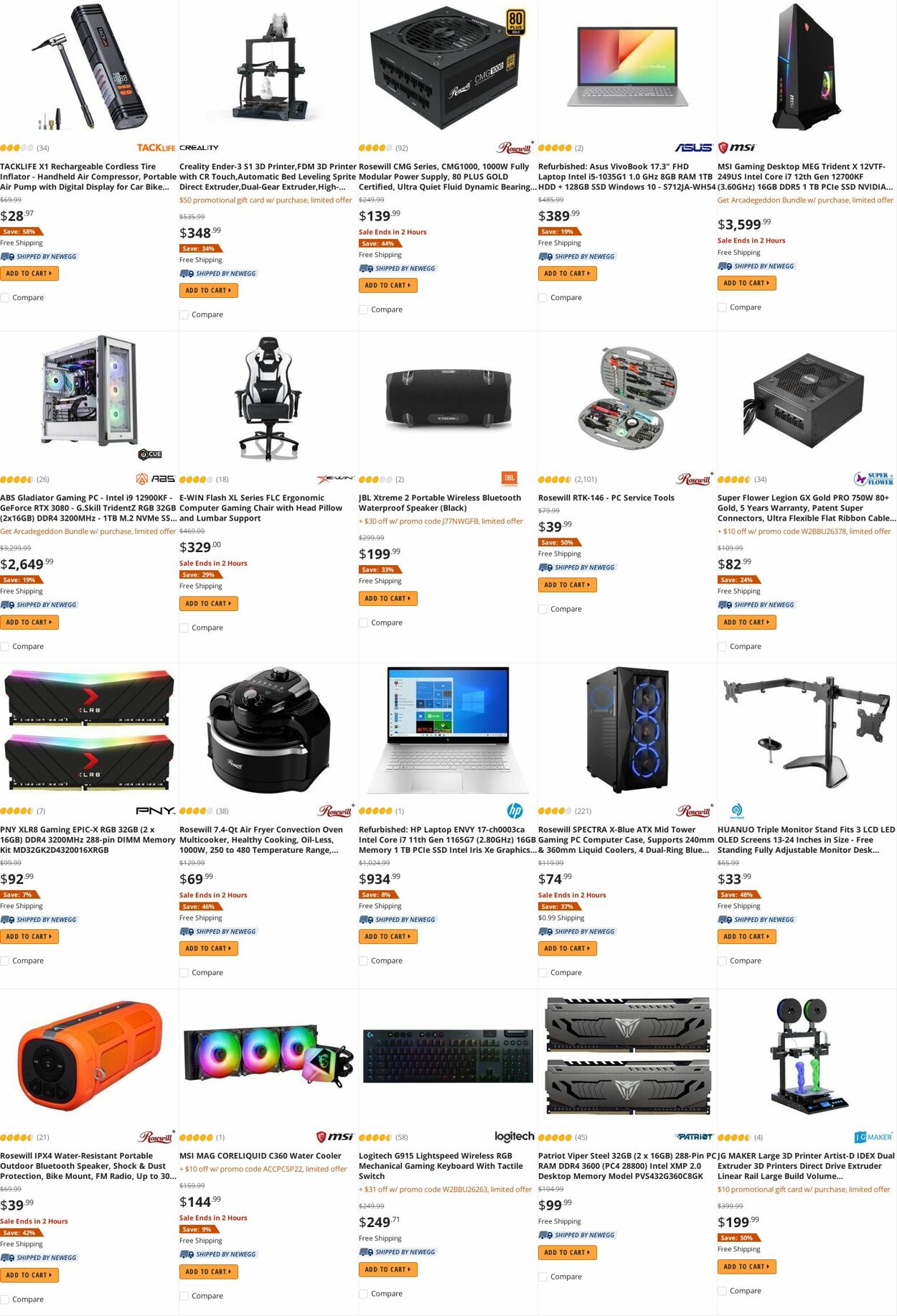 Weekly ad Newegg 08/01/2022 - 08/15/2022