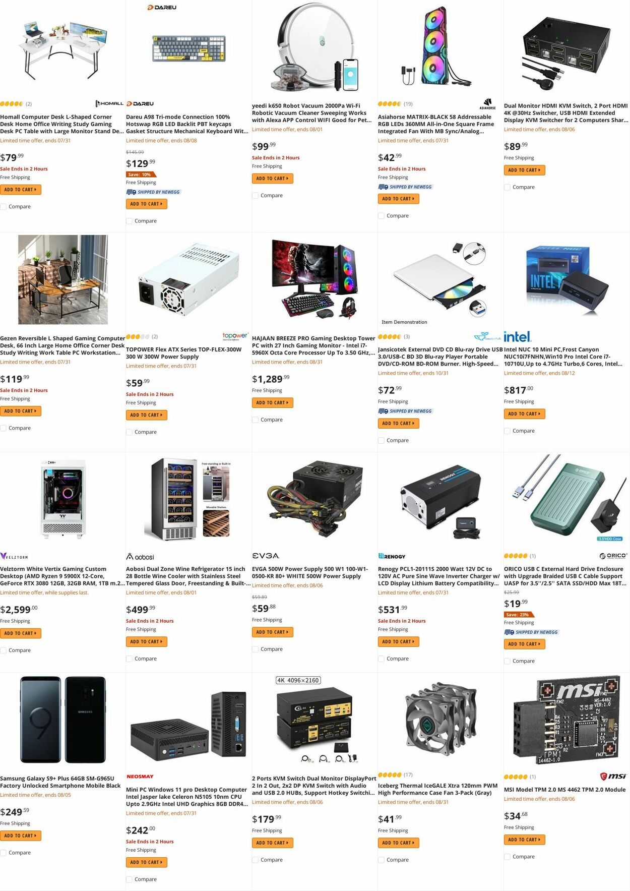 Weekly ad Newegg 08/01/2022 - 08/15/2022