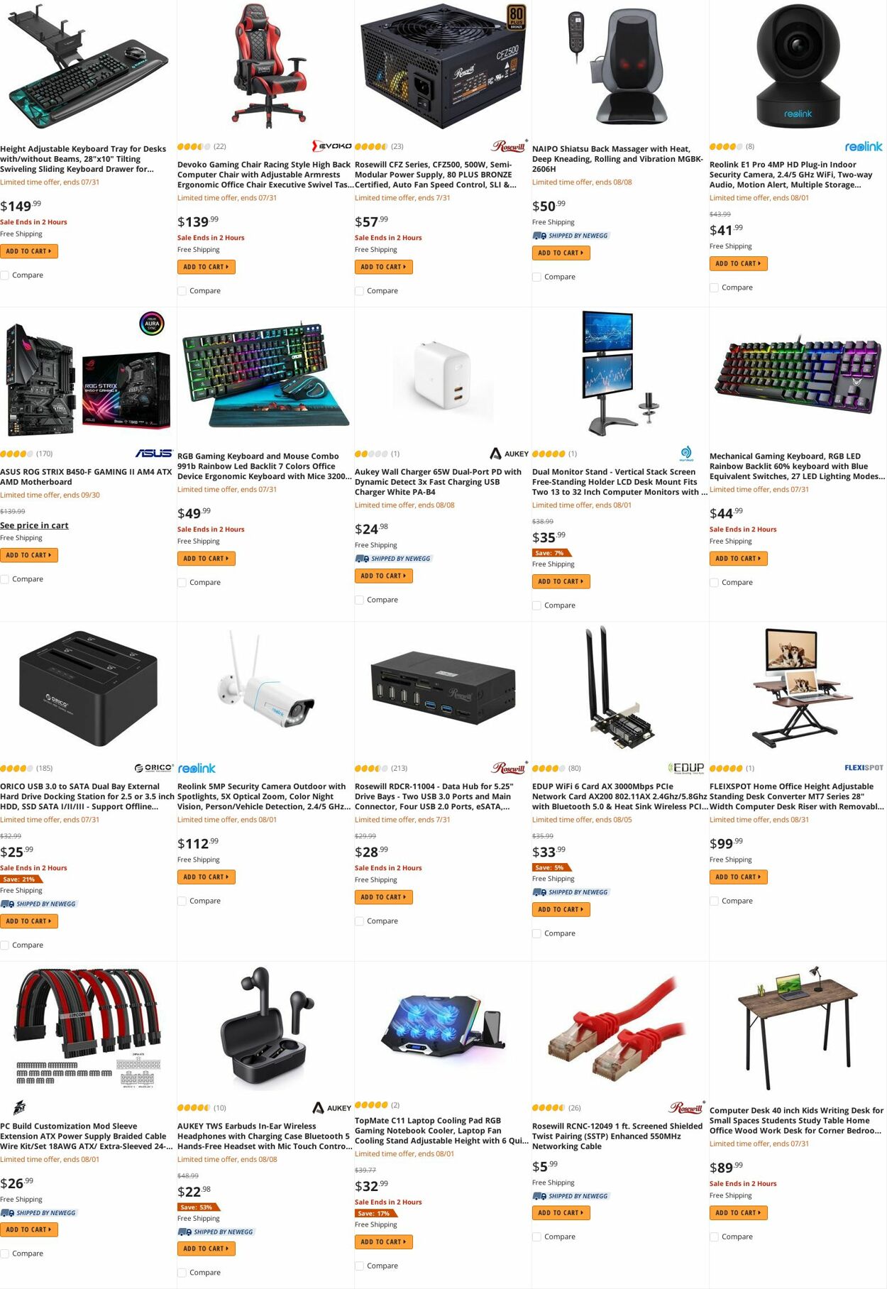 Weekly ad Newegg 08/01/2022 - 08/15/2022