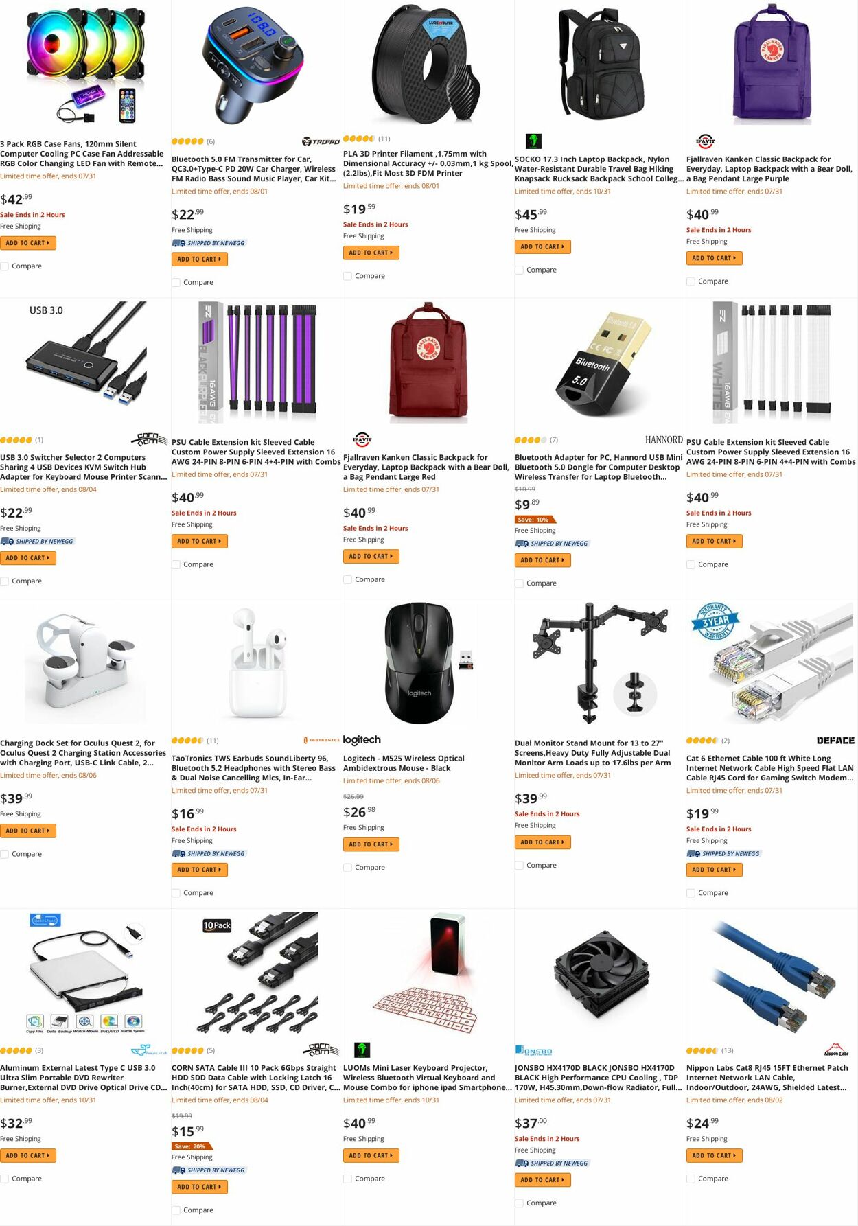 Weekly ad Newegg 08/01/2022 - 08/15/2022