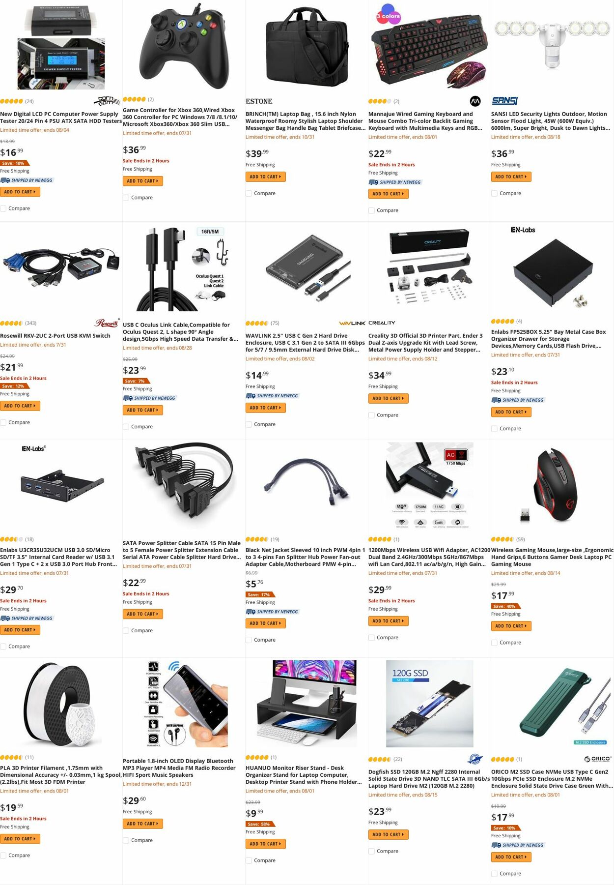 Weekly ad Newegg 08/01/2022 - 08/15/2022