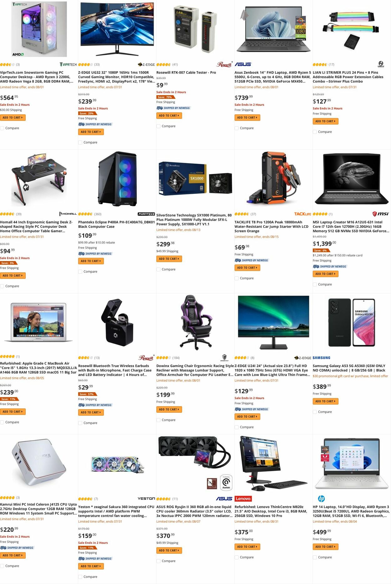 Weekly ad Newegg 08/01/2022 - 08/15/2022