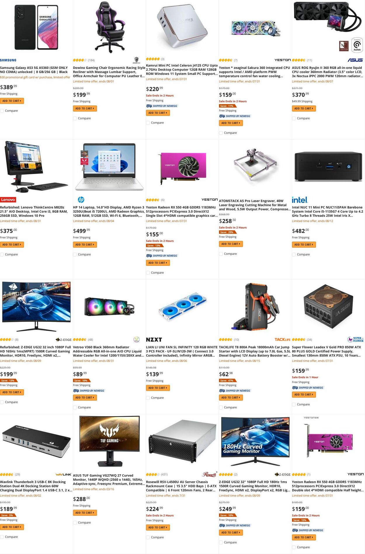 Weekly ad Newegg 08/01/2022 - 08/15/2022