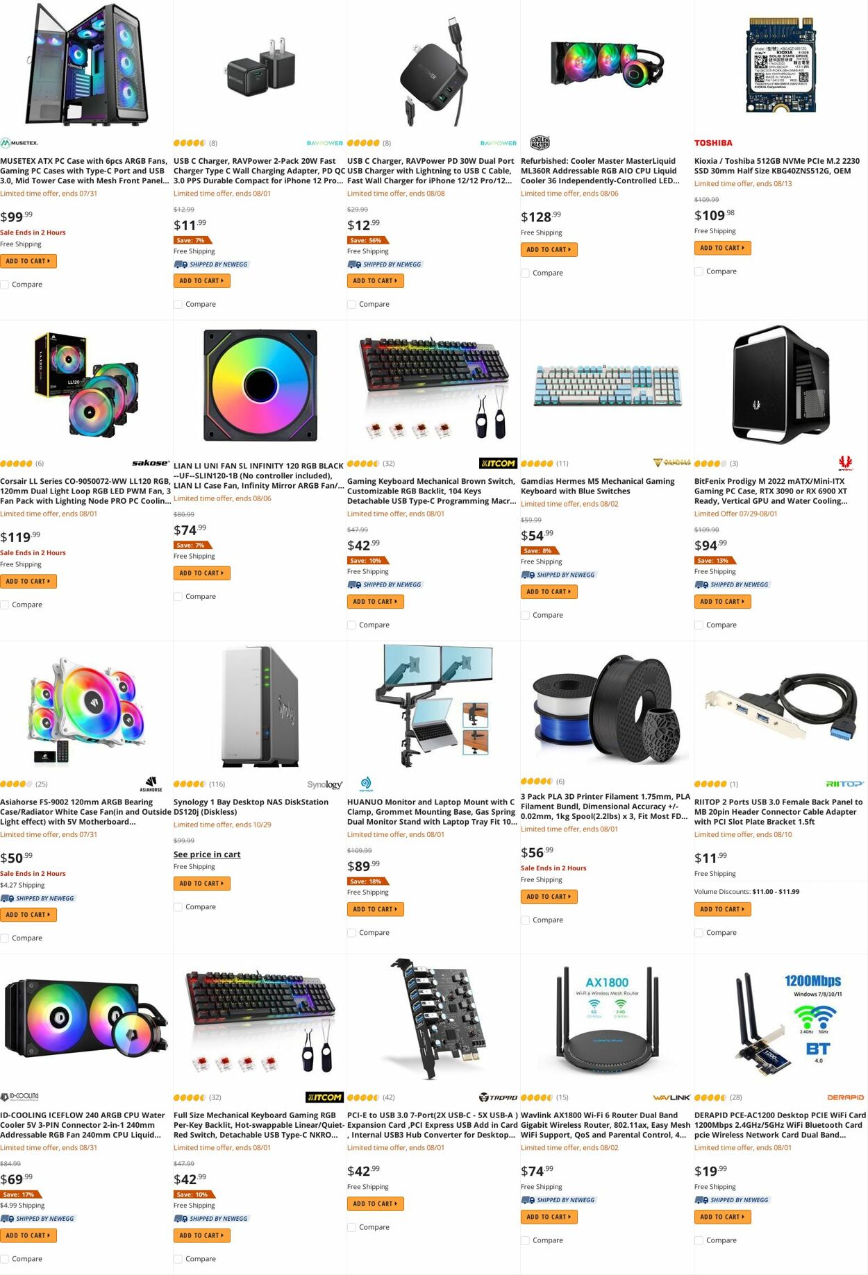 Weekly ad Newegg 08/01/2022 - 08/15/2022