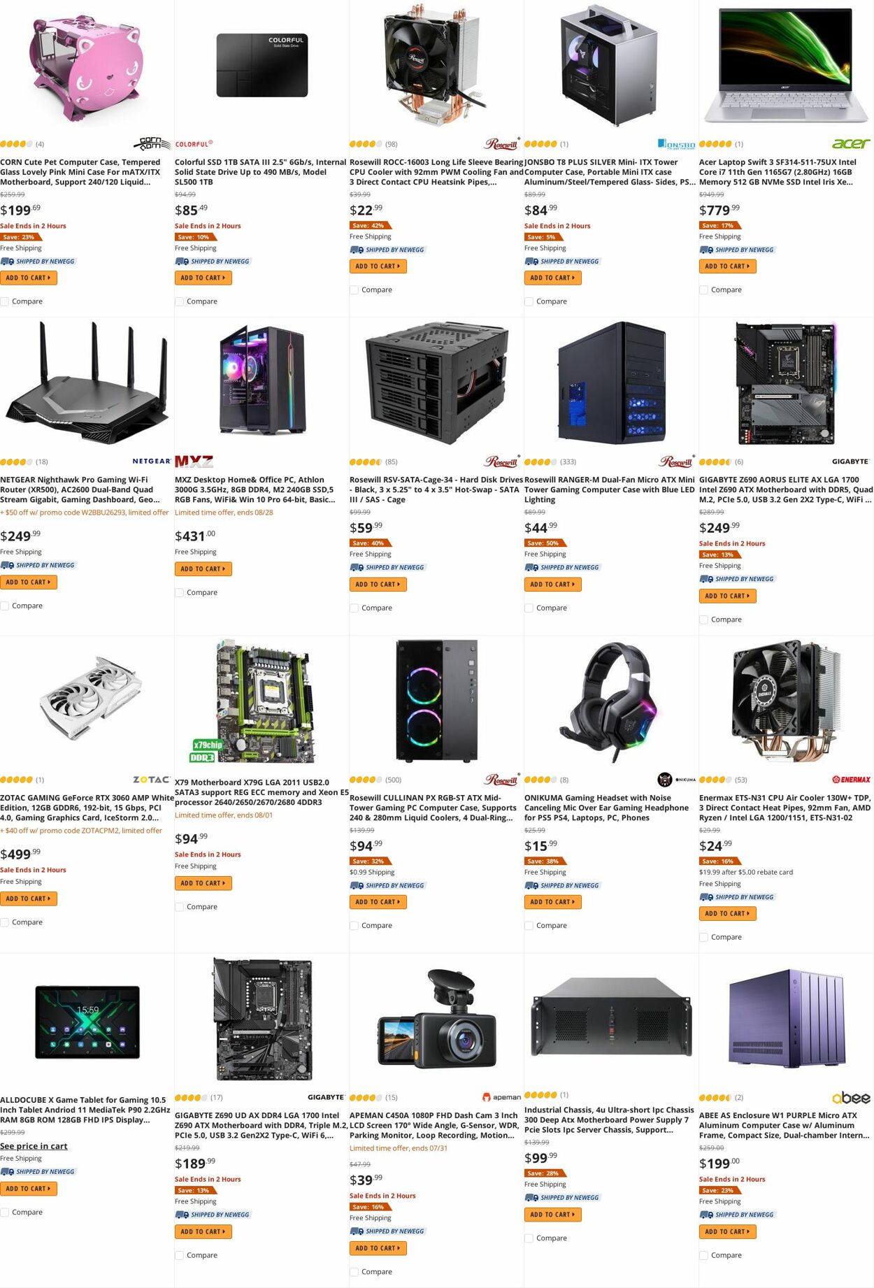 Weekly ad Newegg 08/01/2022 - 08/15/2022