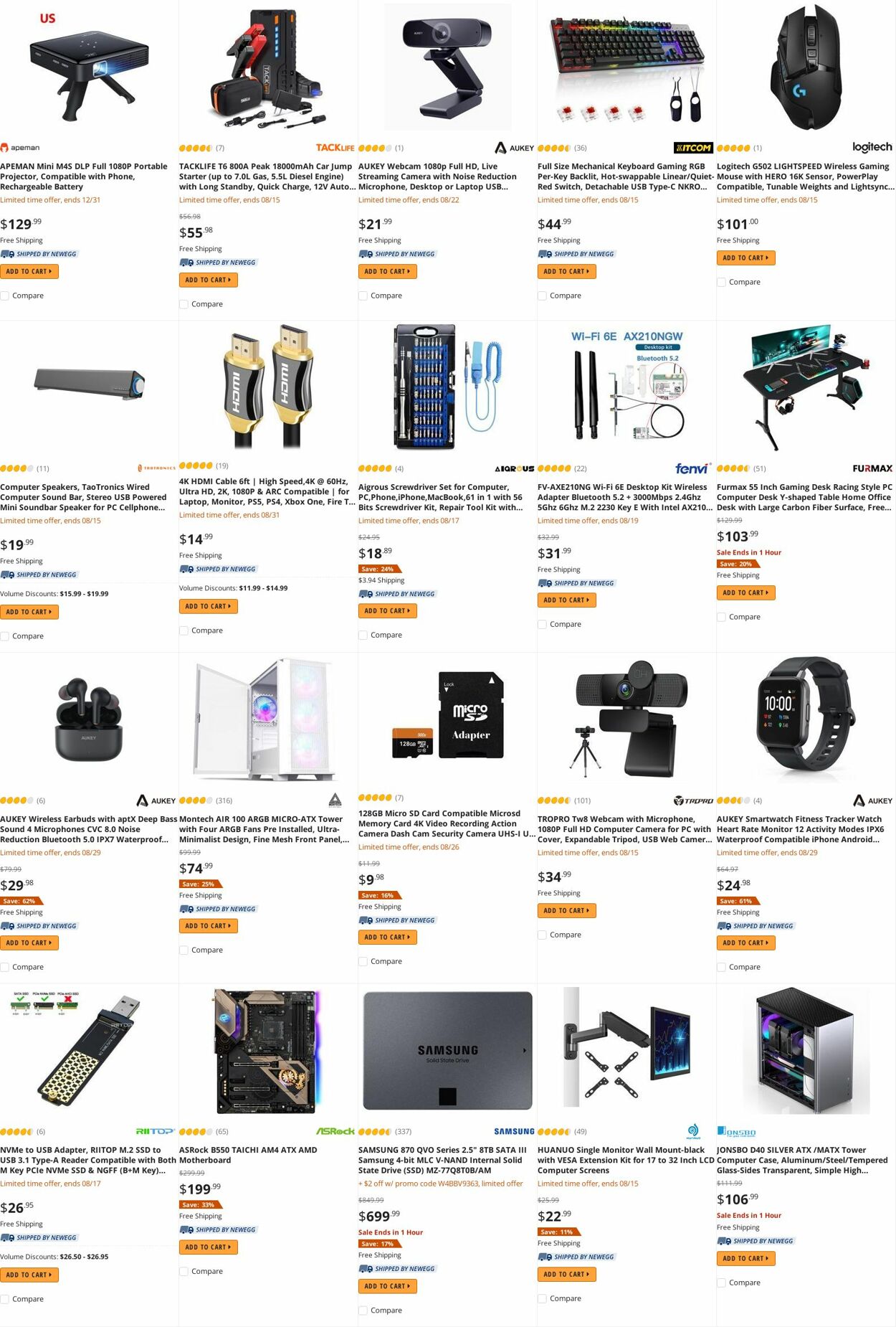 Weekly ad Newegg 08/15/2022 - 08/31/2022