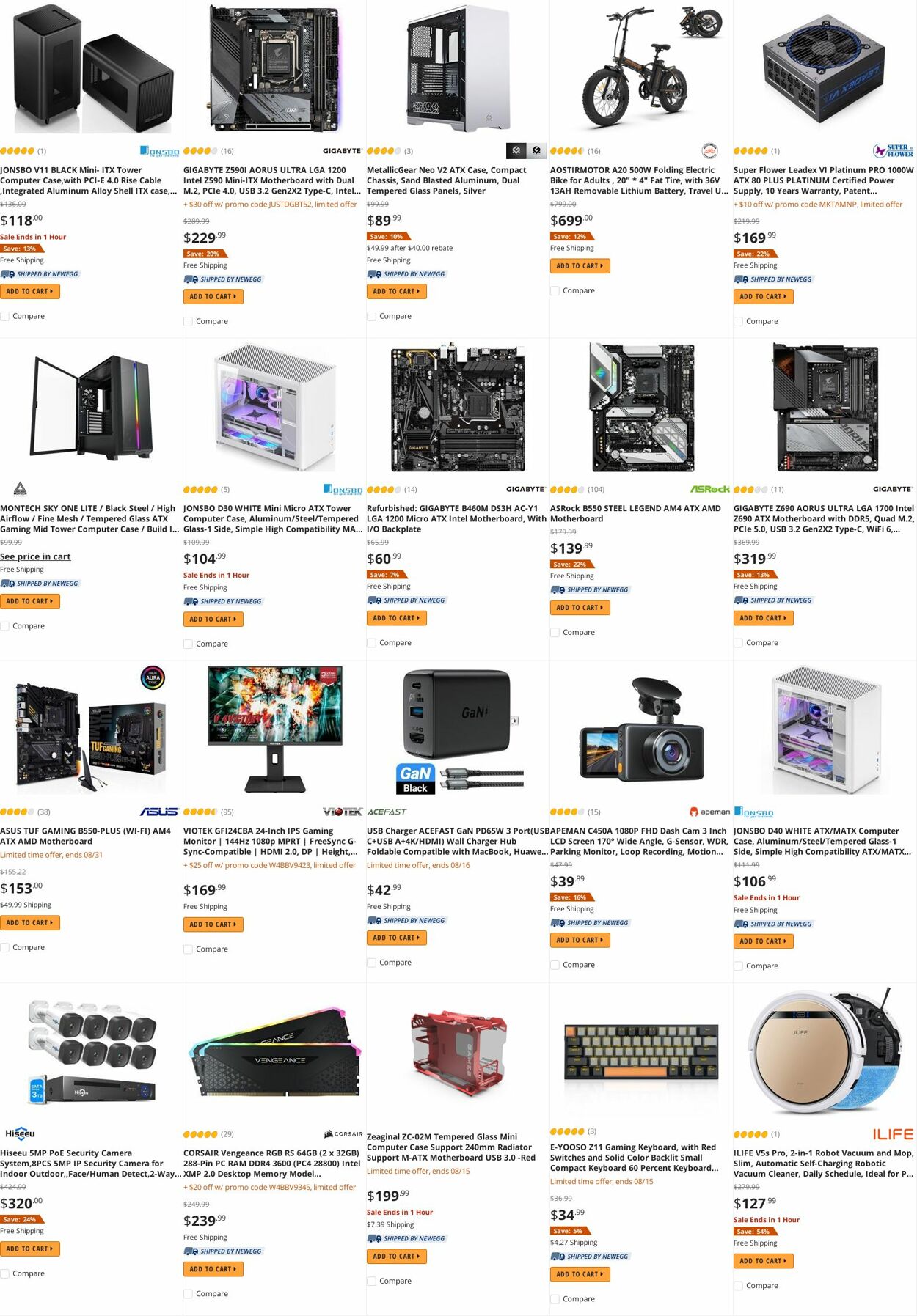 Weekly ad Newegg 08/15/2022 - 08/31/2022