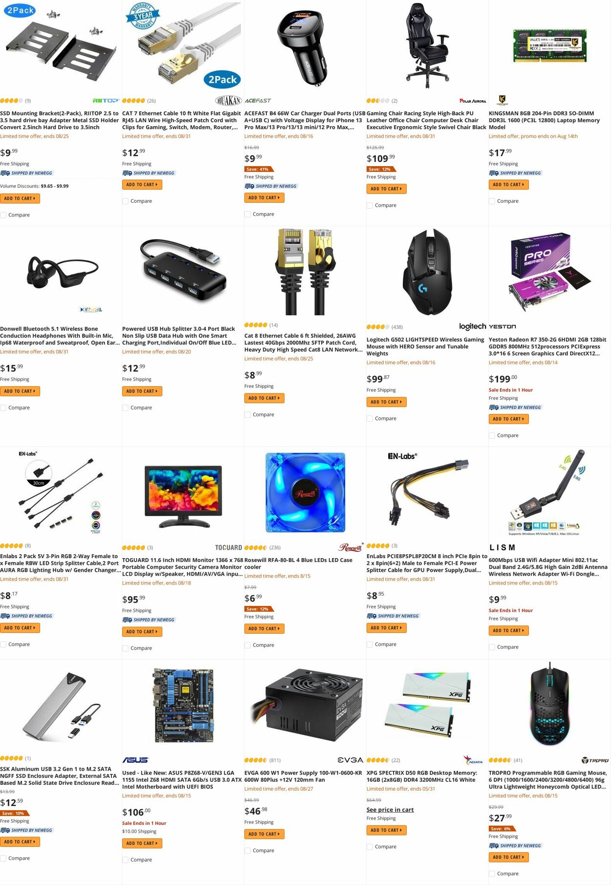 Weekly ad Newegg 08/15/2022 - 08/31/2022