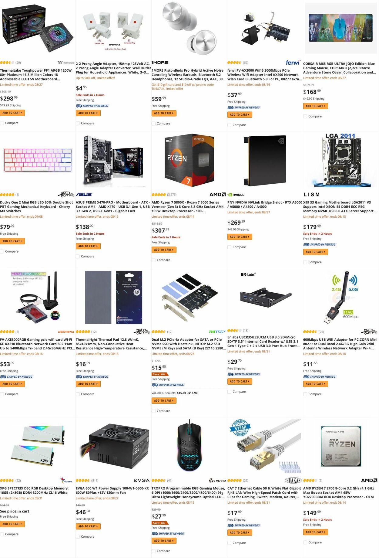 Weekly ad Newegg 08/15/2022 - 08/31/2022