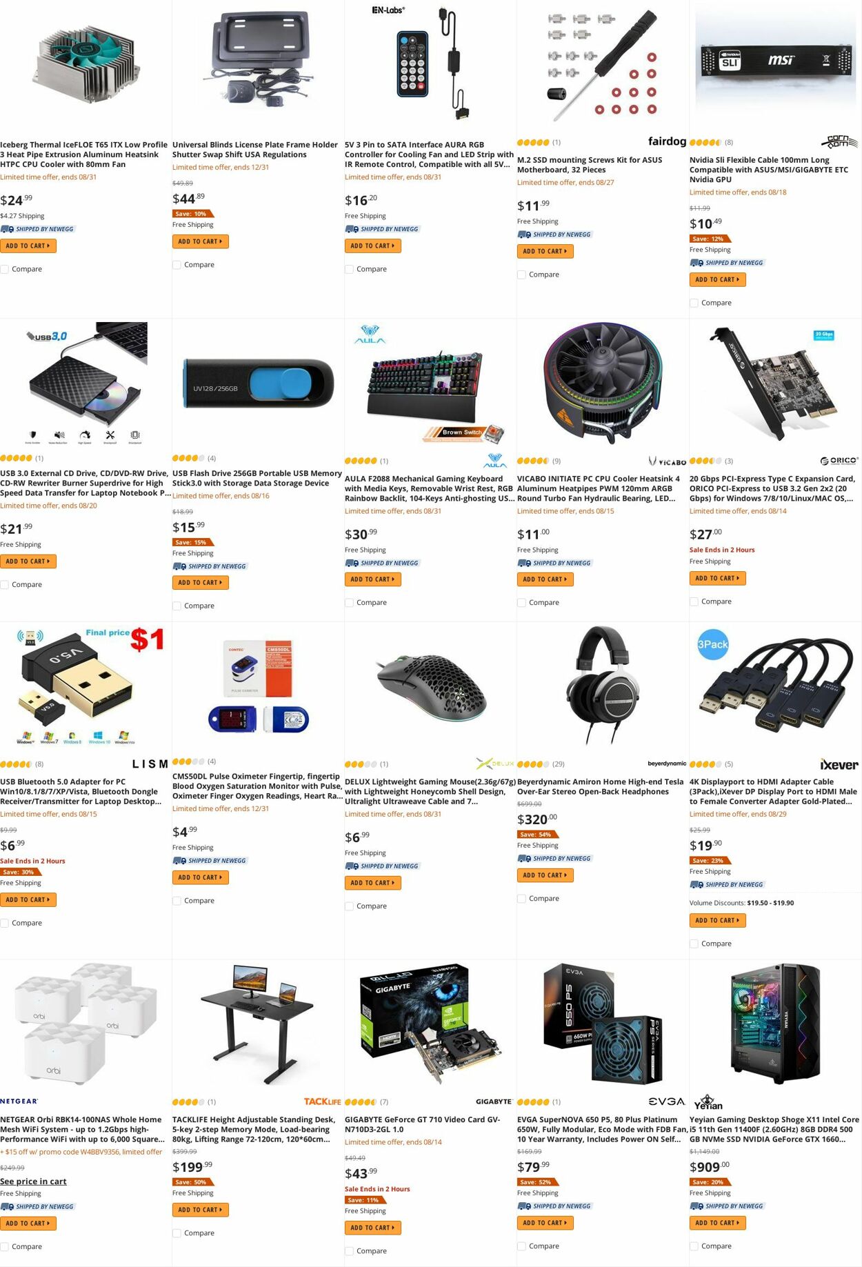 Weekly ad Newegg 08/15/2022 - 08/31/2022