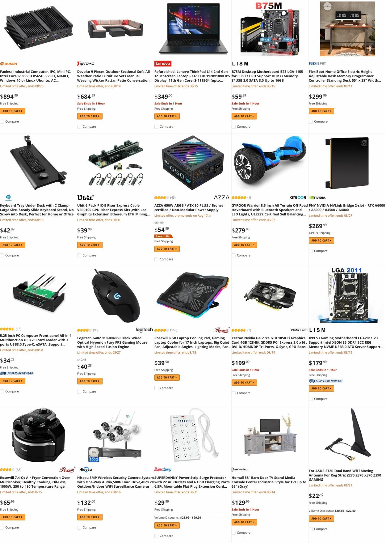 Weekly ad Newegg 08/15/2022 - 08/31/2022