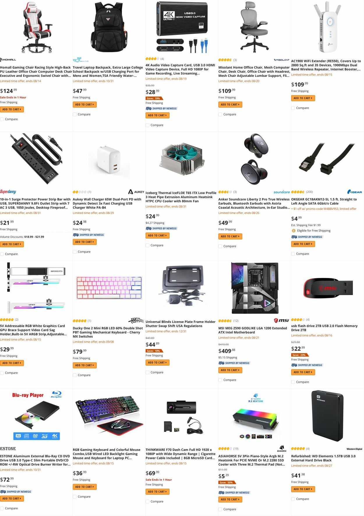 Weekly ad Newegg 08/15/2022 - 08/31/2022