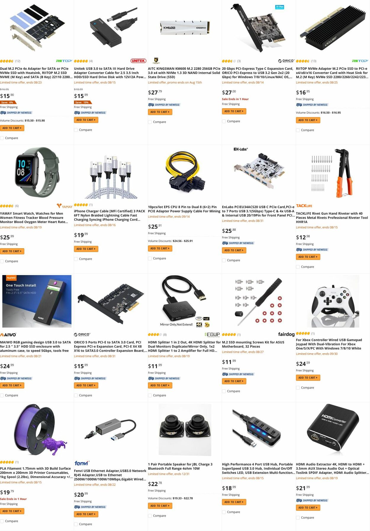 Weekly ad Newegg 08/15/2022 - 08/31/2022