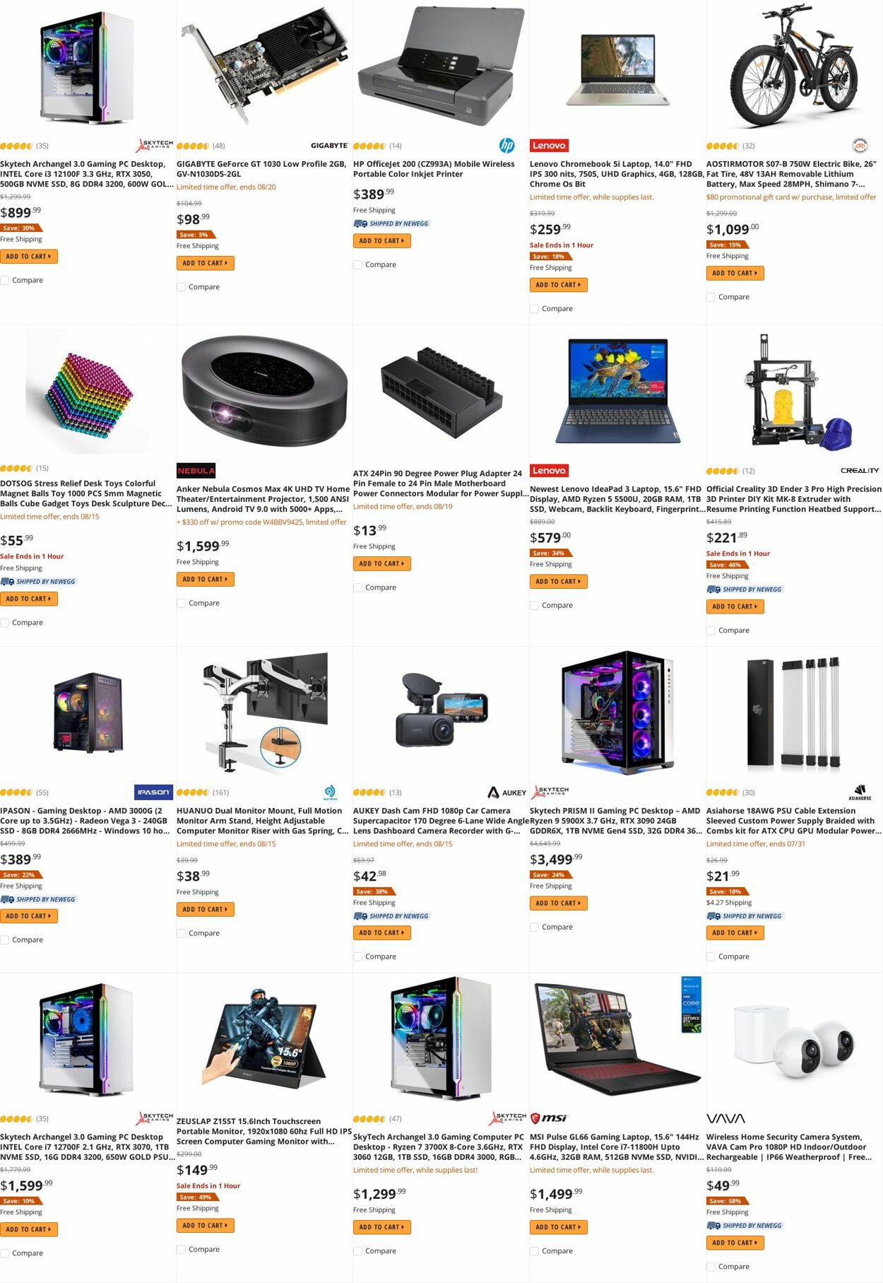 Weekly ad Newegg 08/15/2022 - 08/31/2022