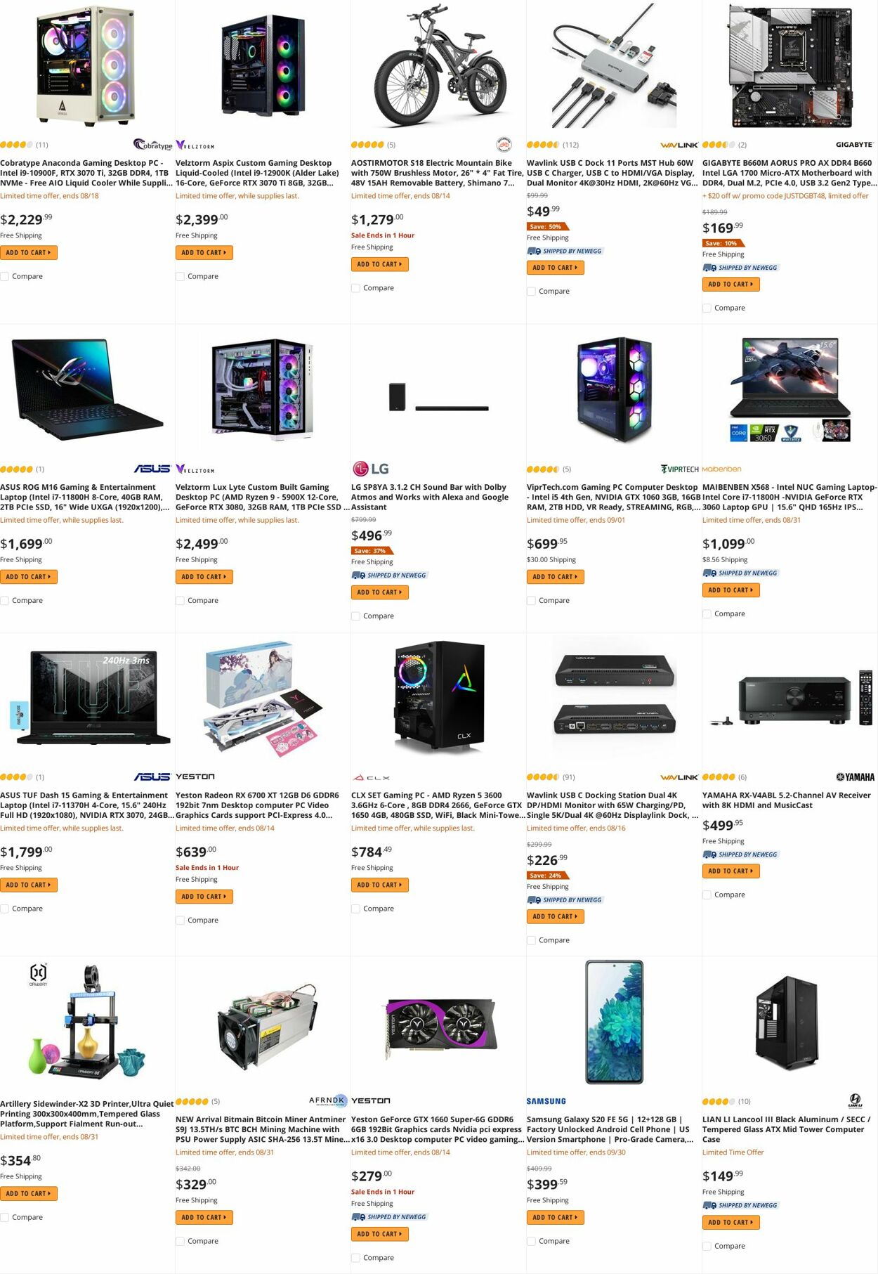 Weekly ad Newegg 08/15/2022 - 08/31/2022