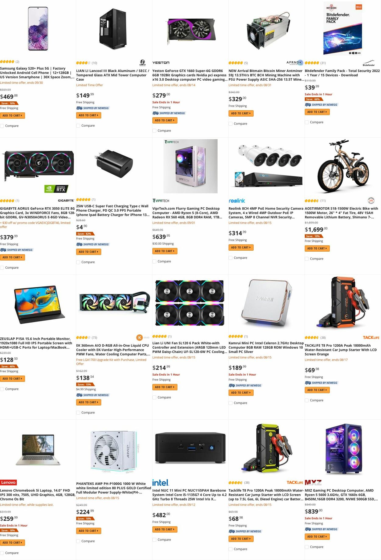 Weekly ad Newegg 08/15/2022 - 08/31/2022