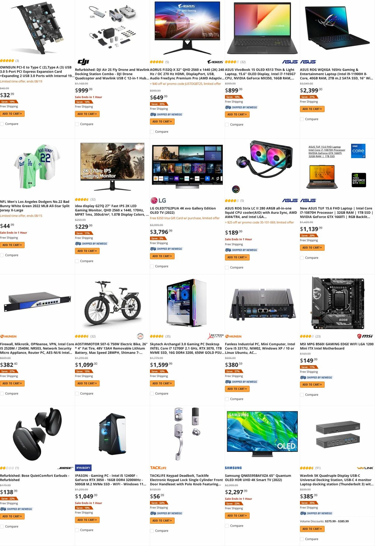 Weekly ad Newegg 08/15/2022 - 08/31/2022