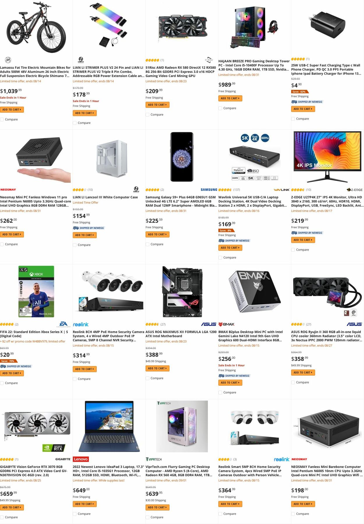 Weekly ad Newegg 08/15/2022 - 08/31/2022