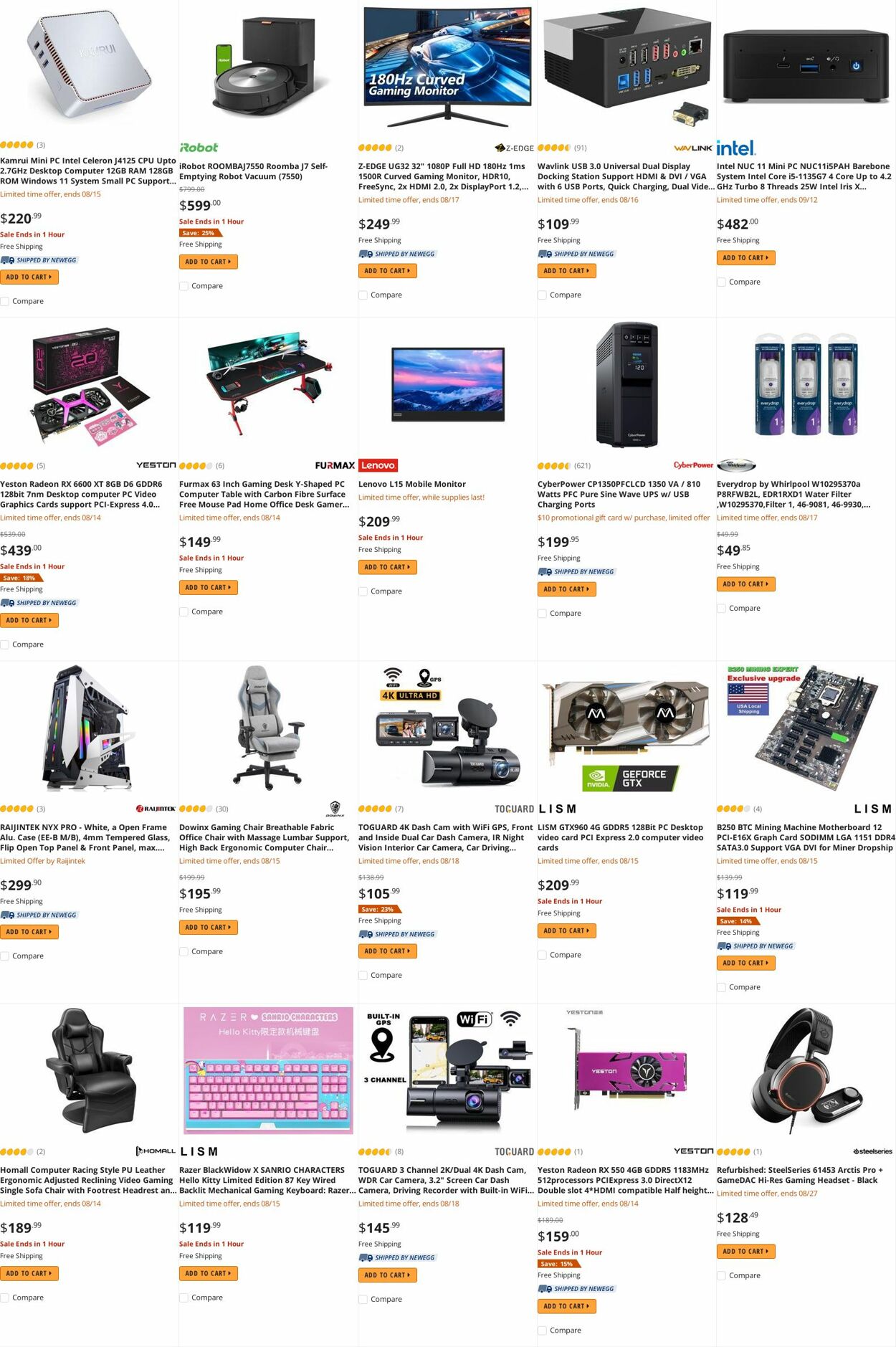 Weekly ad Newegg 08/15/2022 - 08/31/2022